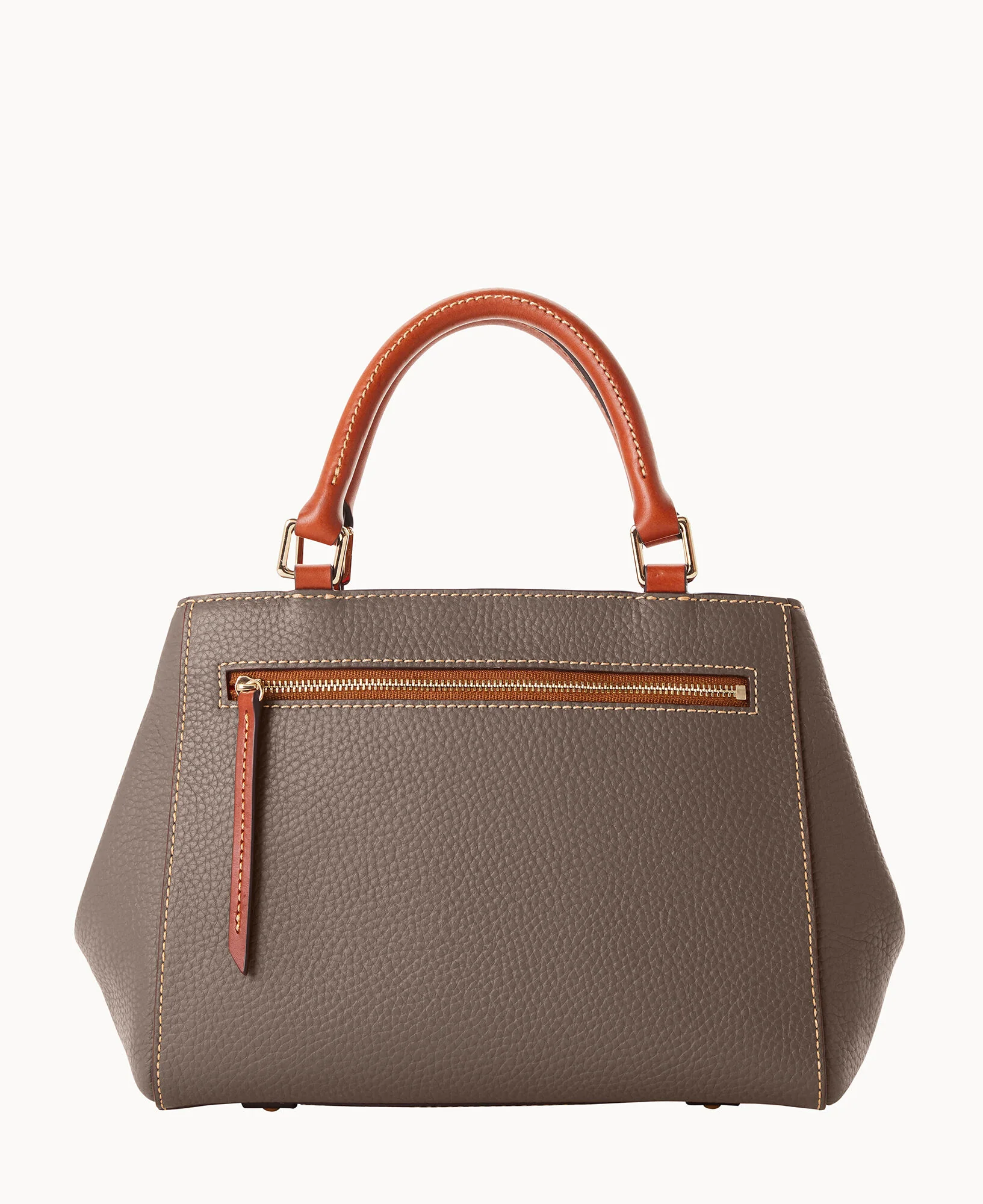 Pebble Grain Small Zip Satchel - Image 91