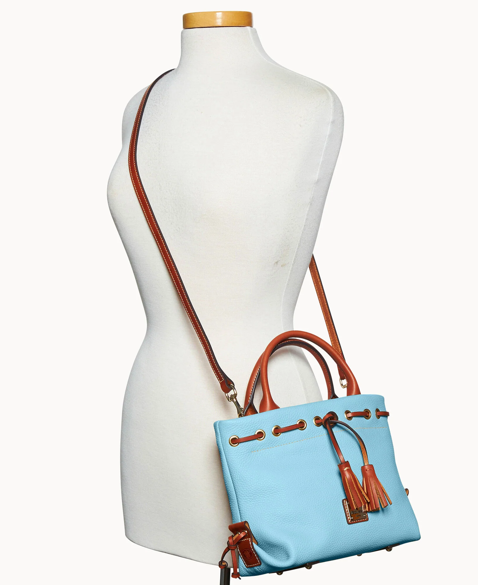 Pebble Grain Tassel Tote - Image 48