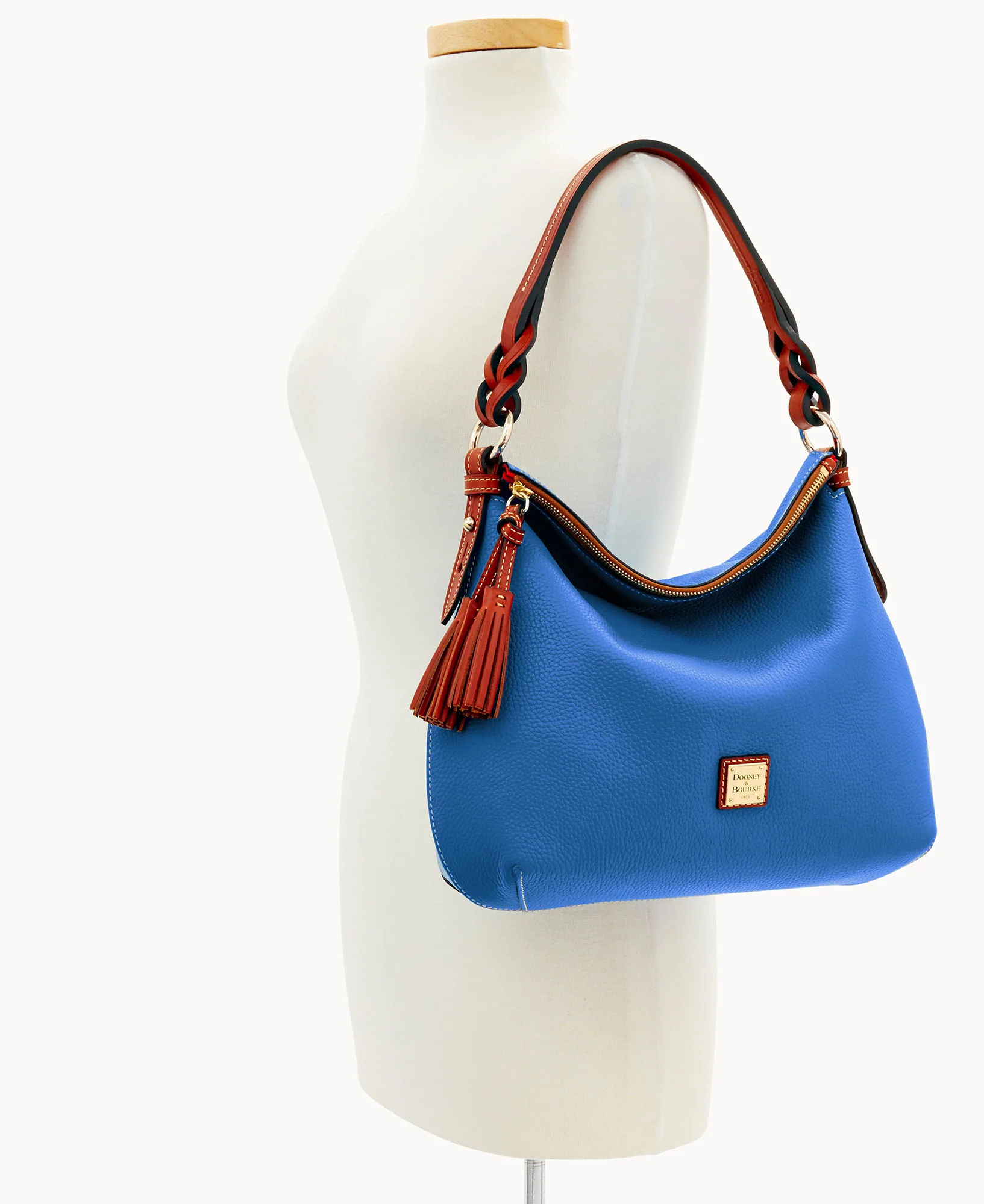 Pebble Grain Twist Strap Hobo - Image 48