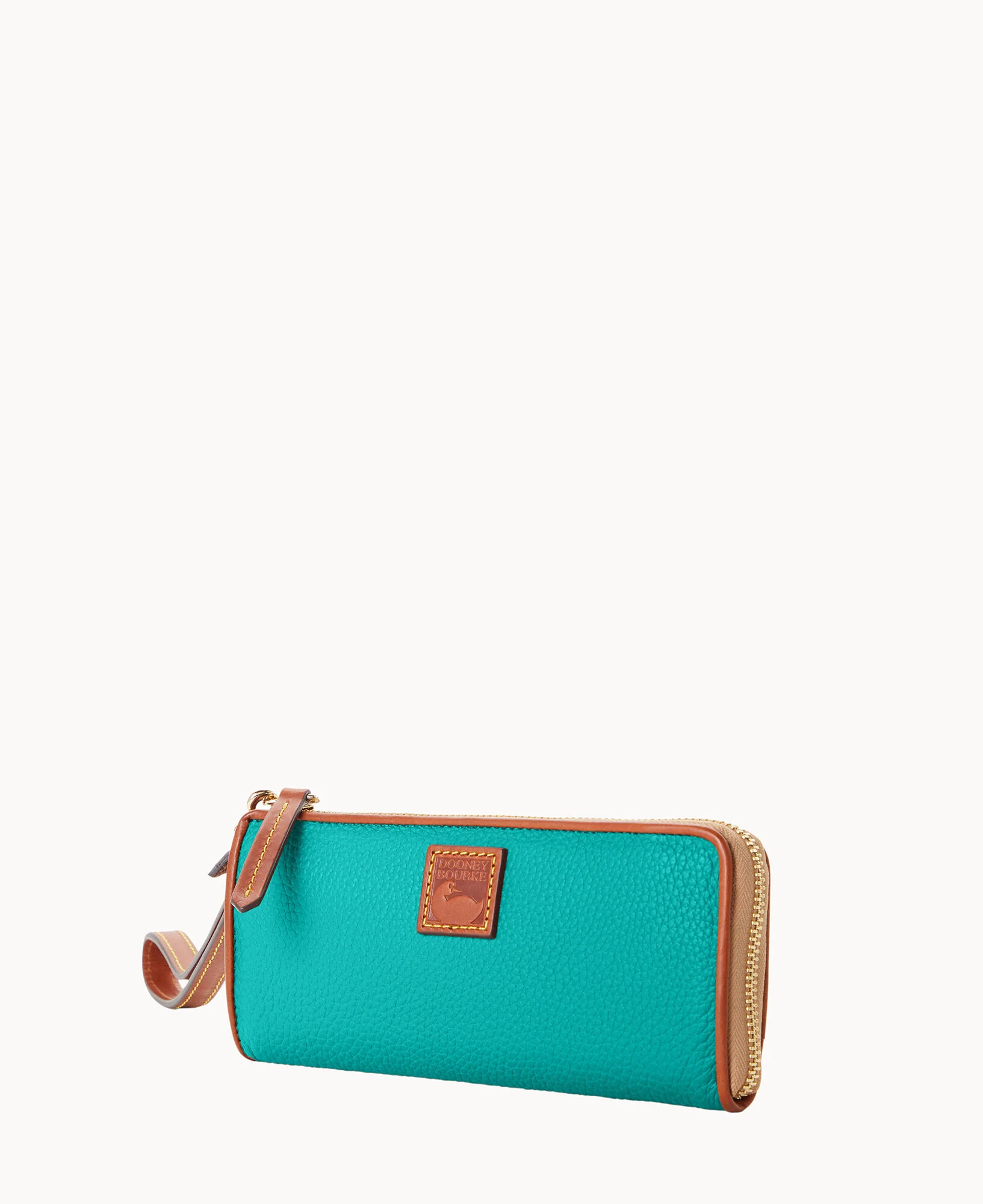 Pebble Grain Zip Clutch Wristlet - Image 2