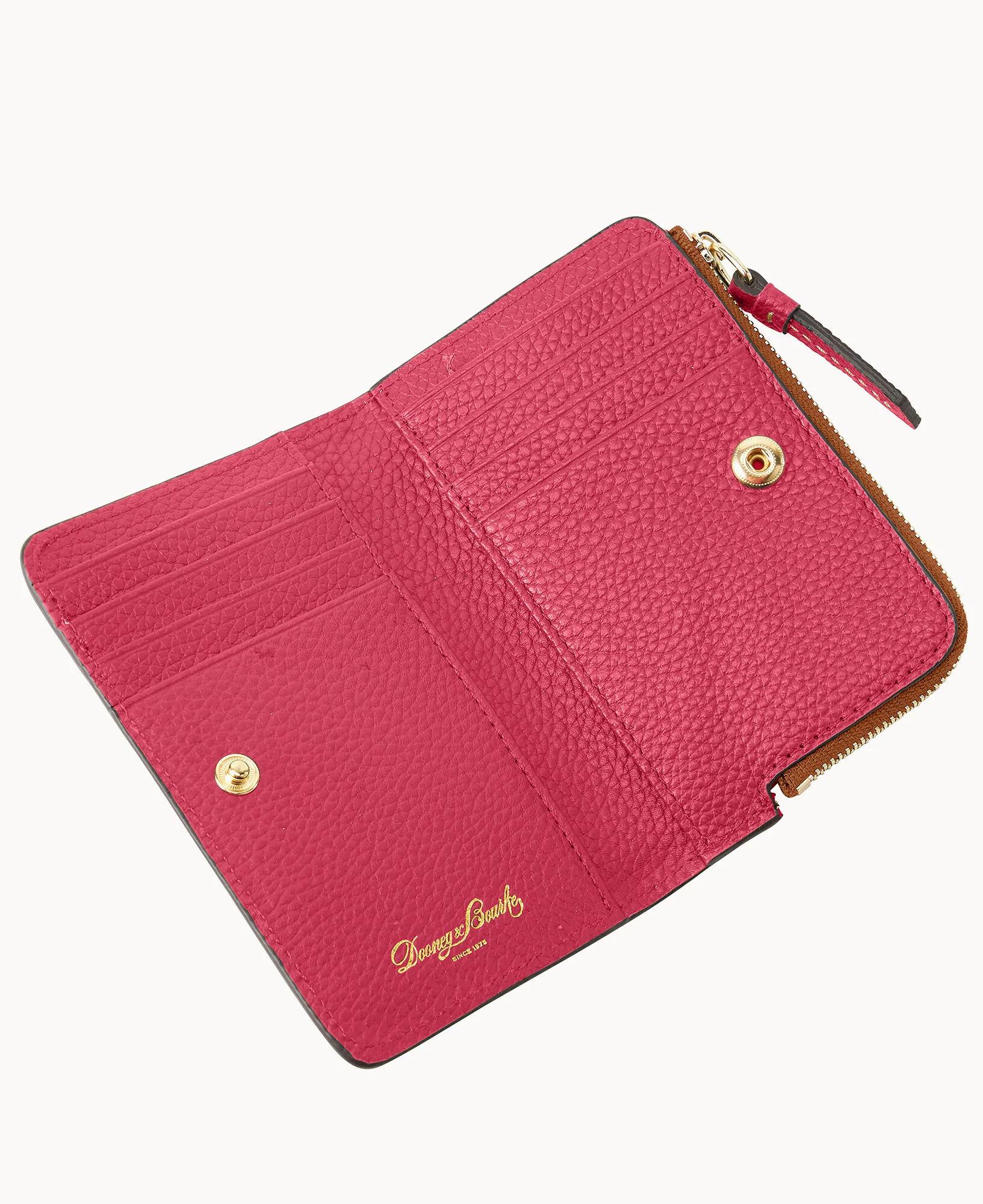 Pebble Grain Zip Credit Card Wallet 14 - Image 53