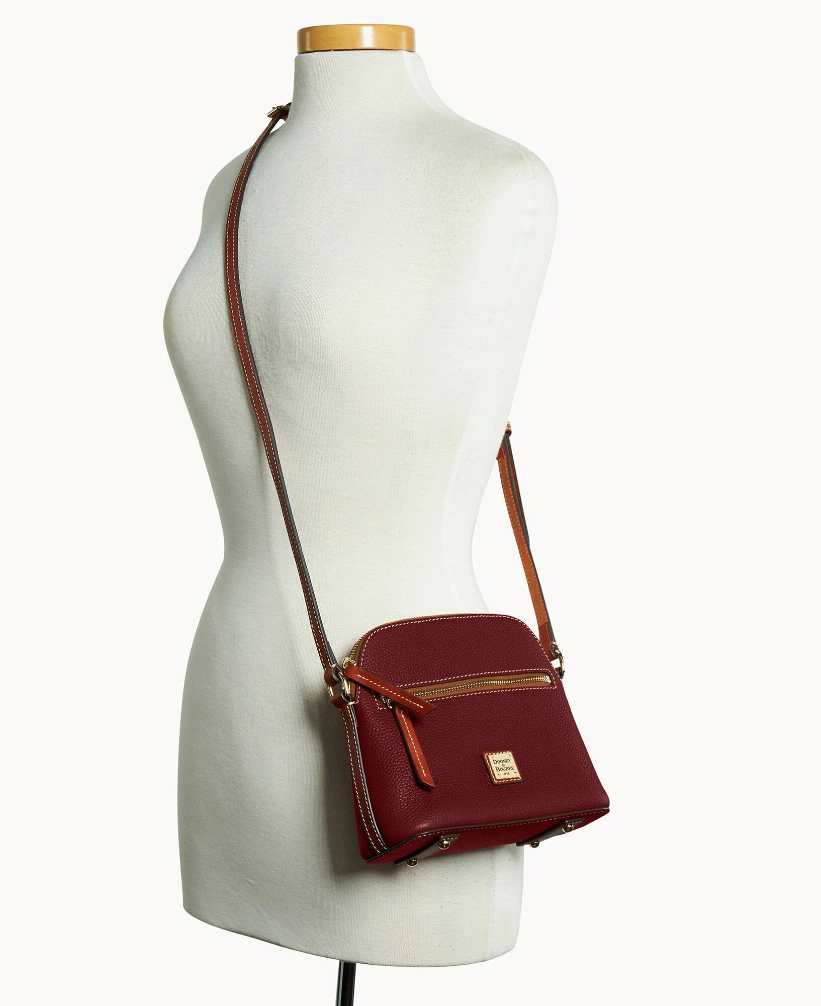 Pebble Grain Zip Domed Crossbody - Image 16