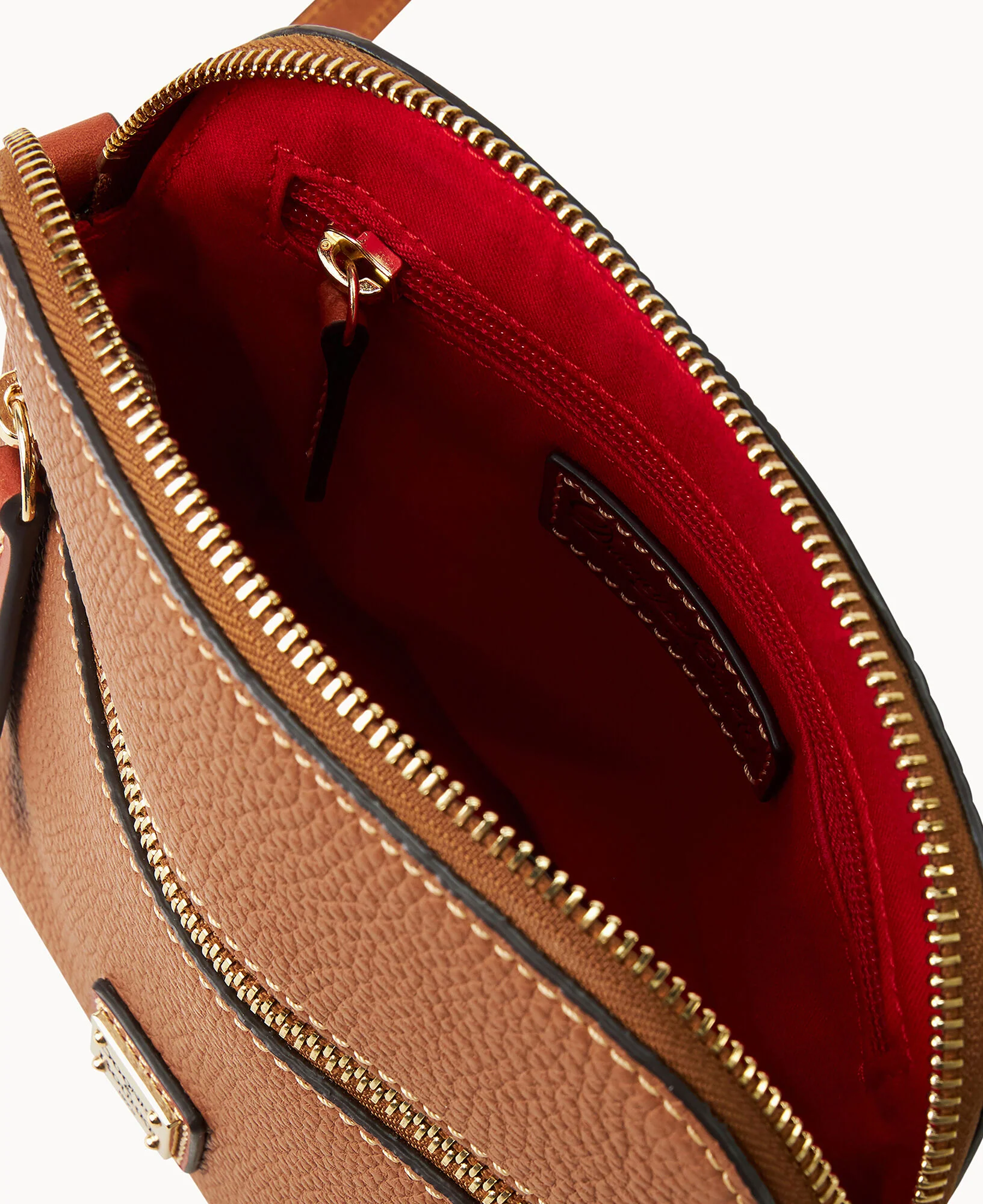 Pebble Grain Zip Domed Crossbody - Image 19