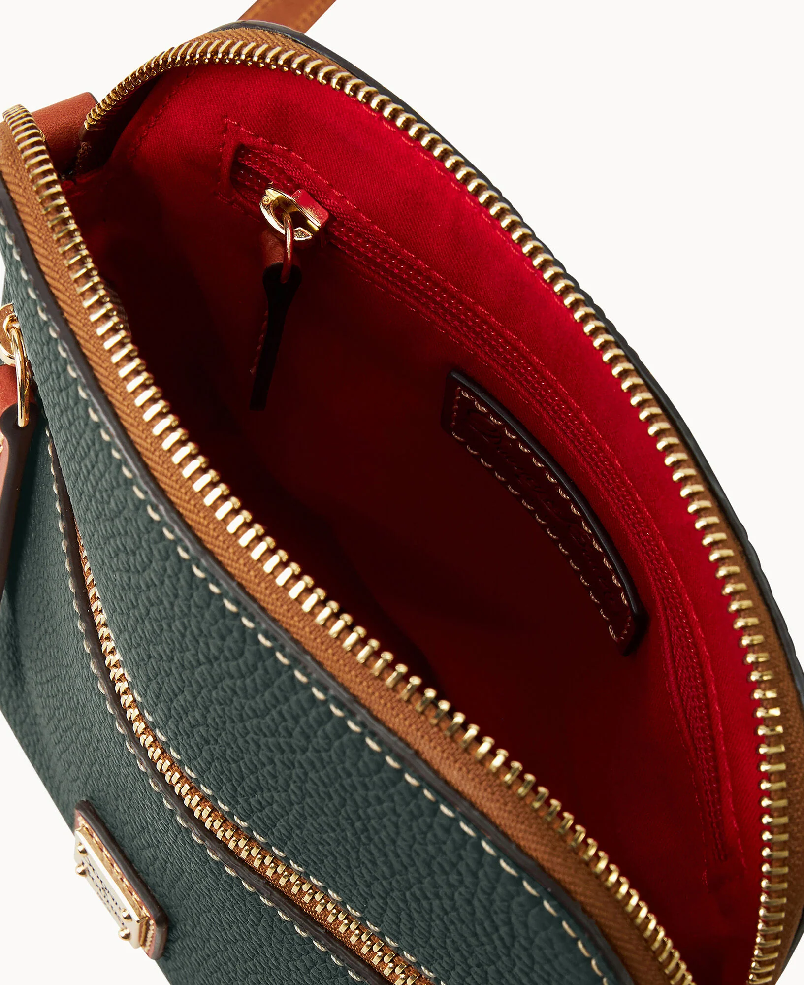 Pebble Grain Zip Domed Crossbody - Image 23