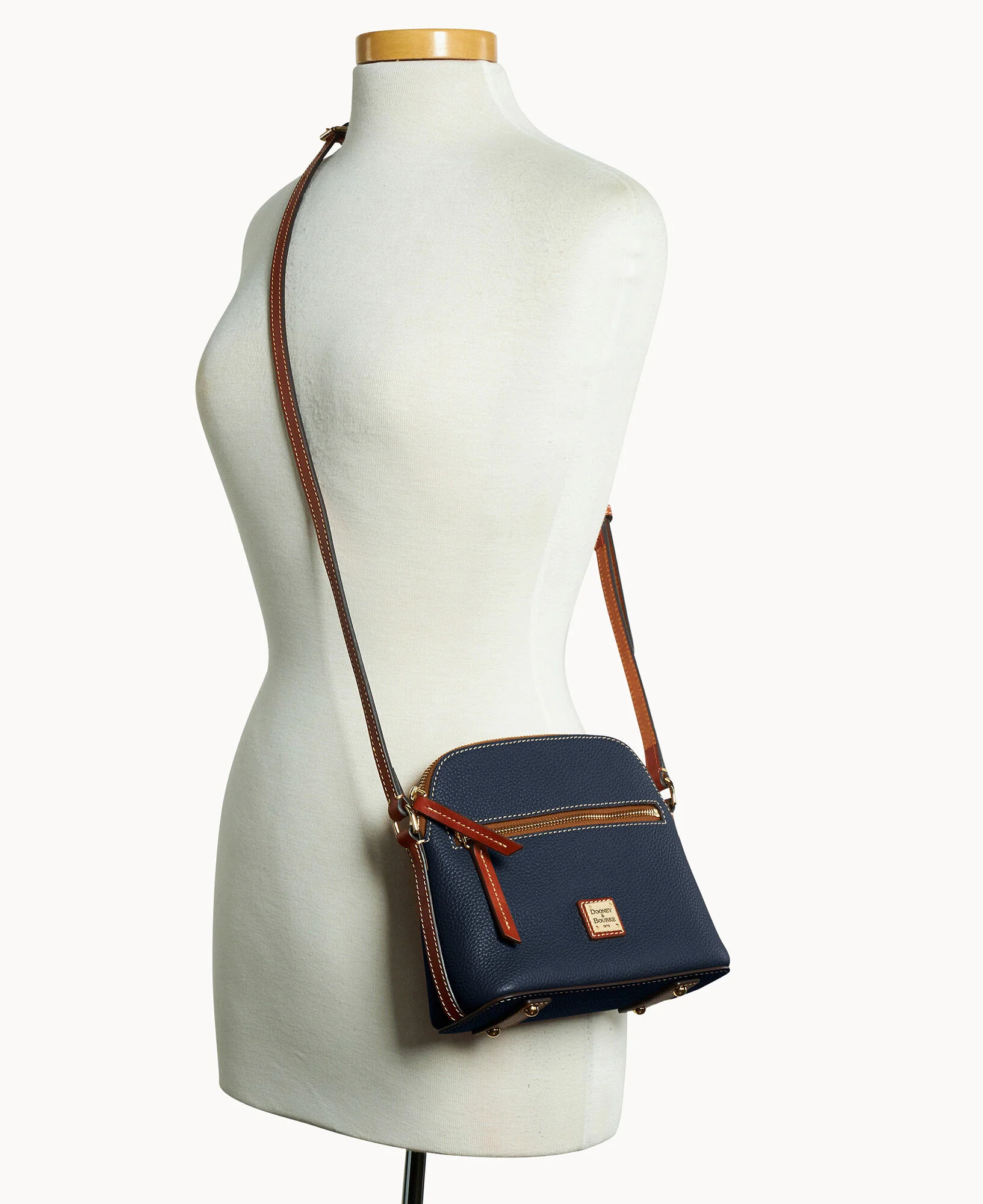 Pebble Grain Zip Domed Crossbody - Image 28