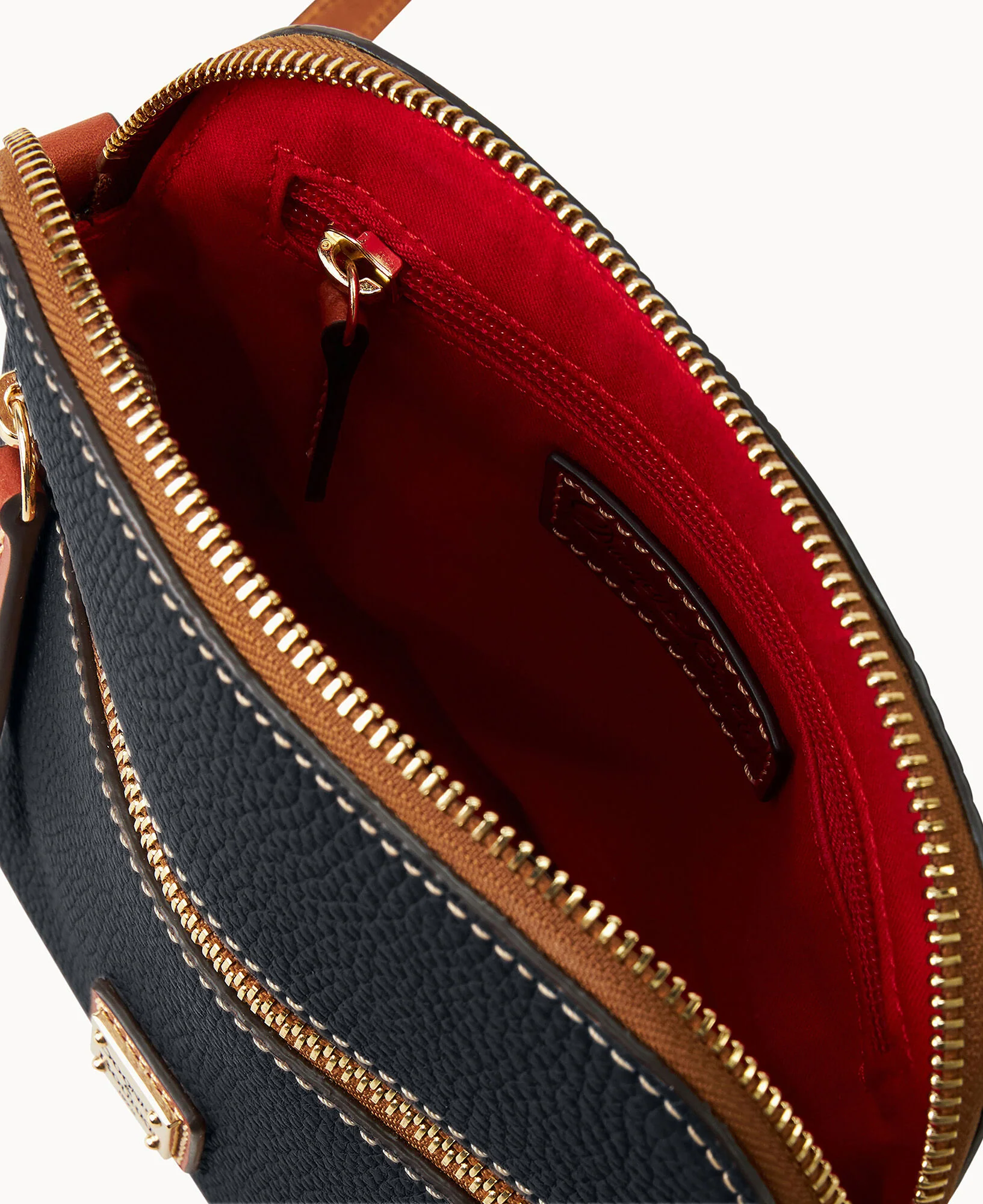 Pebble Grain Zip Domed Crossbody - Image 7