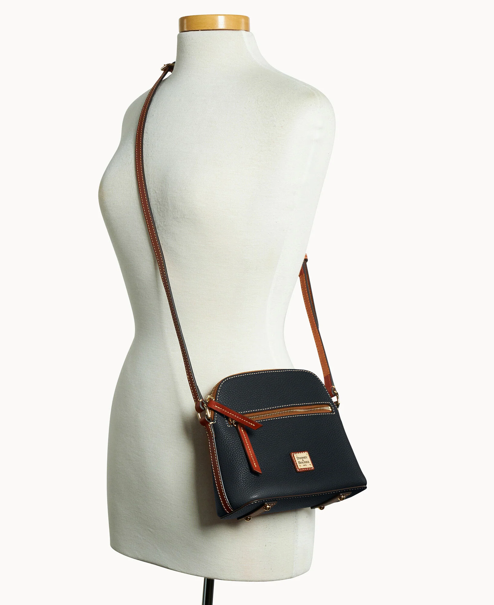 Pebble Grain Zip Domed Crossbody - Image 8