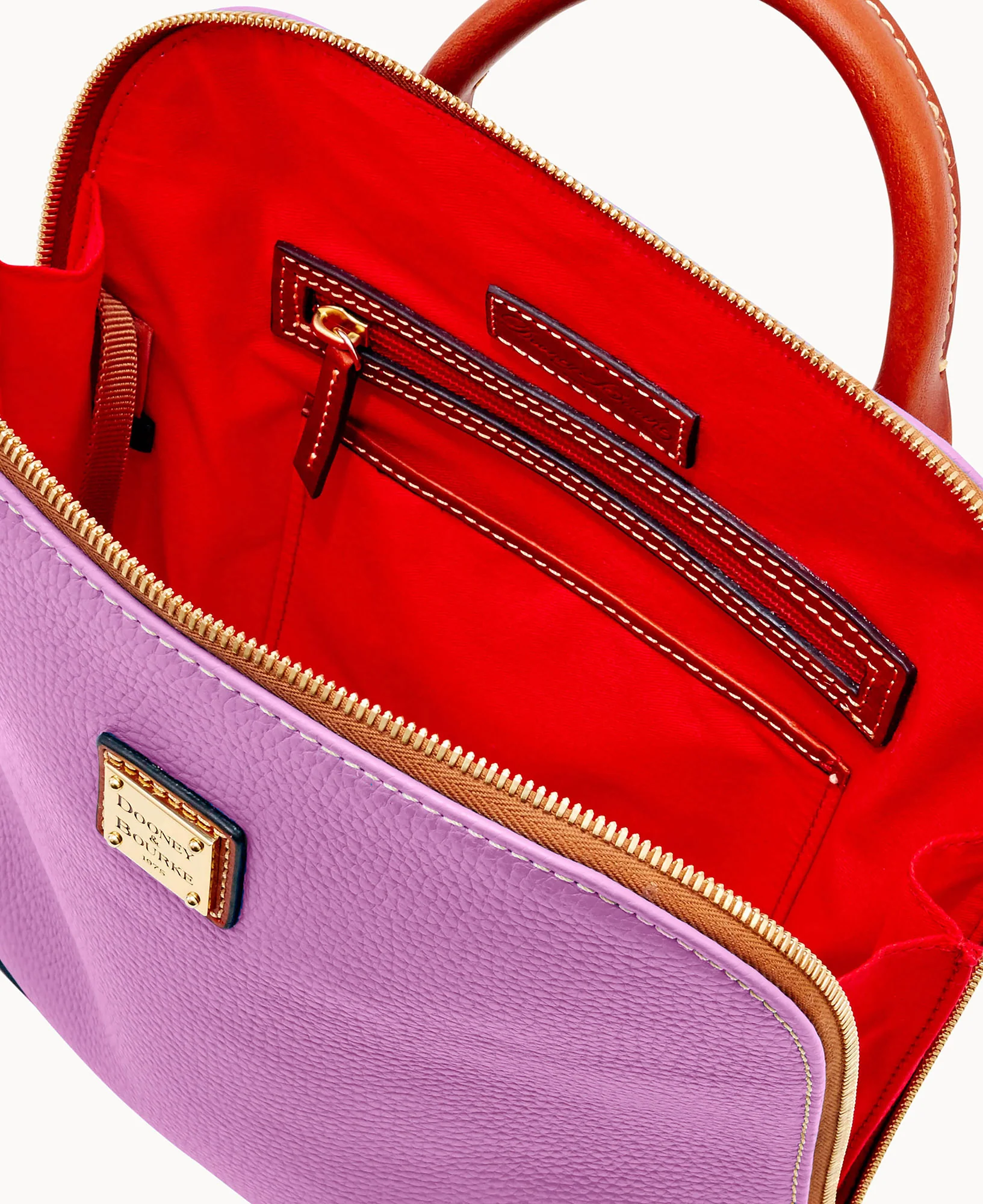 Pebble Grain Zip Pod Backpack - Image 83