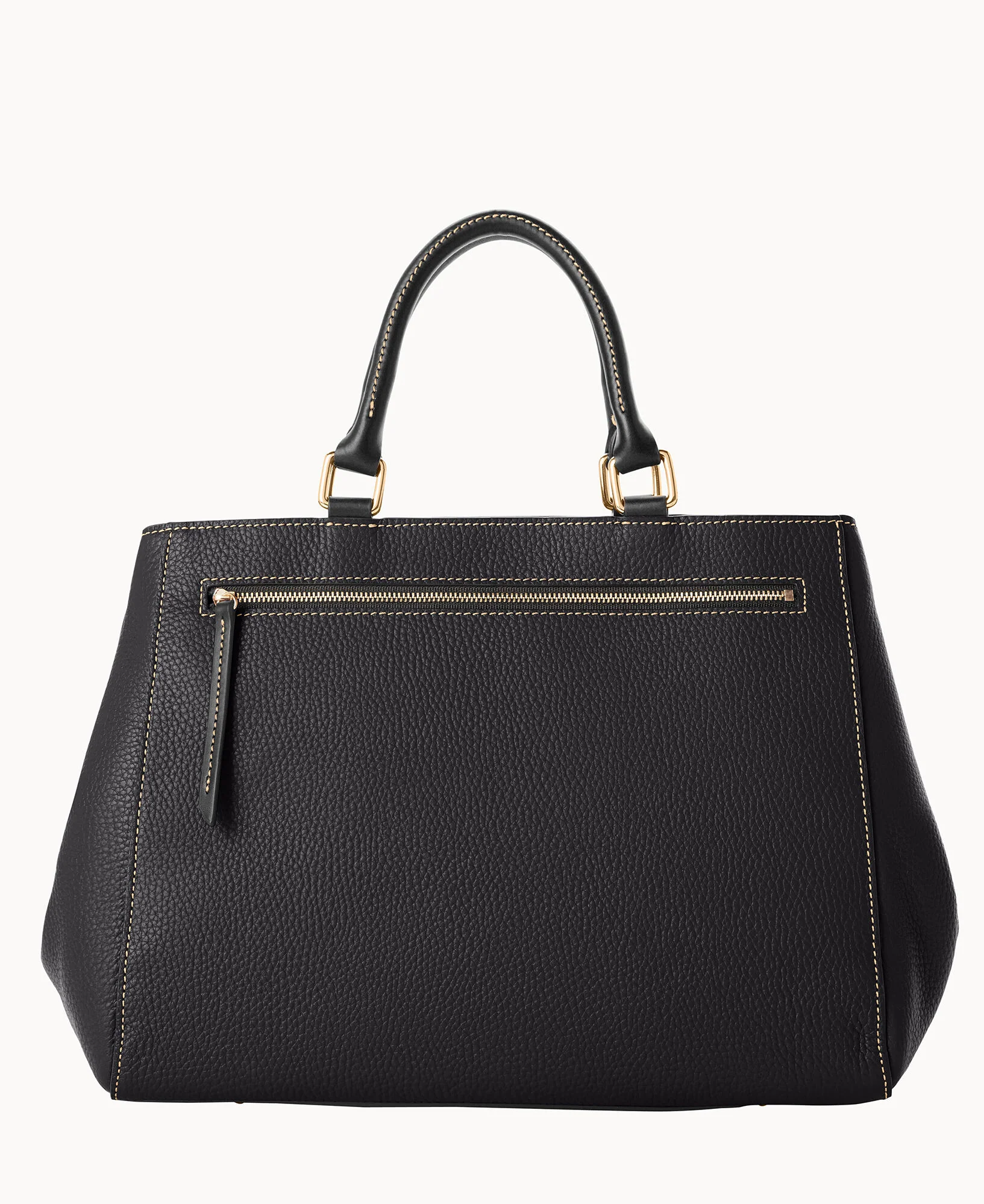 Pebble Grain Zip Satchel - Image 46