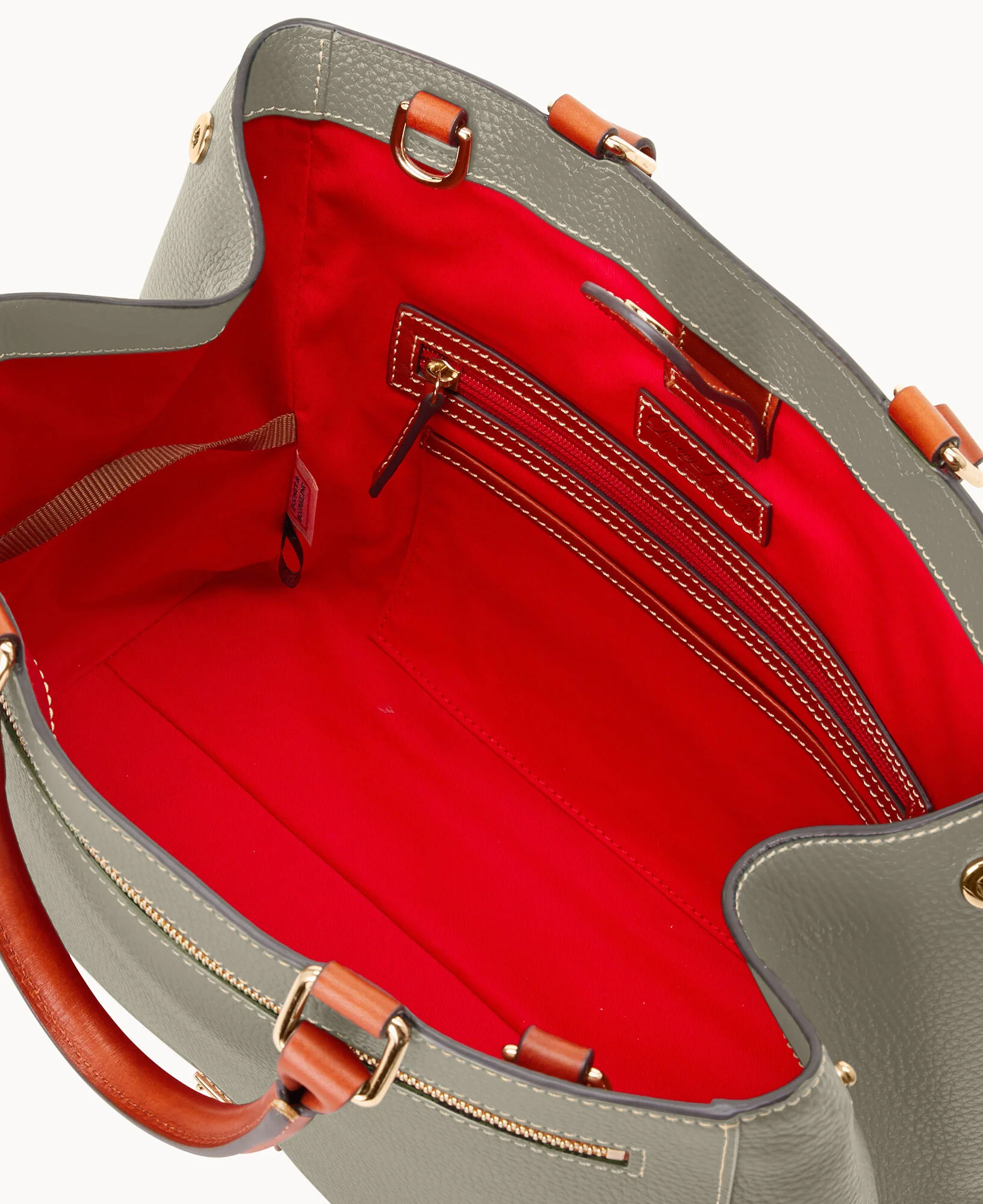 Pebble Grain Zip Satchel - Image 65