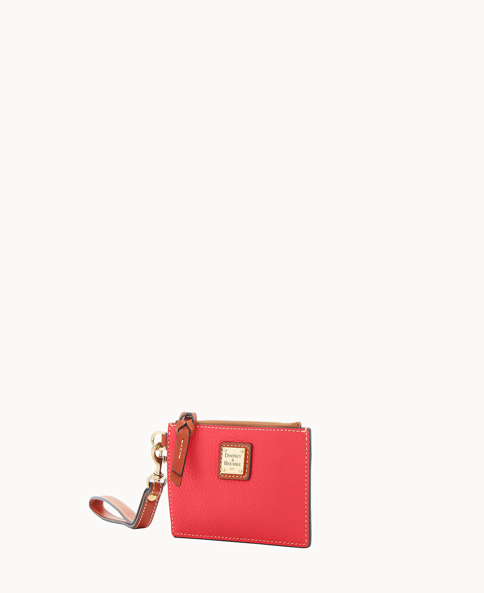 Pebble Grain Zip Top Card Case Wristlet - Image 134