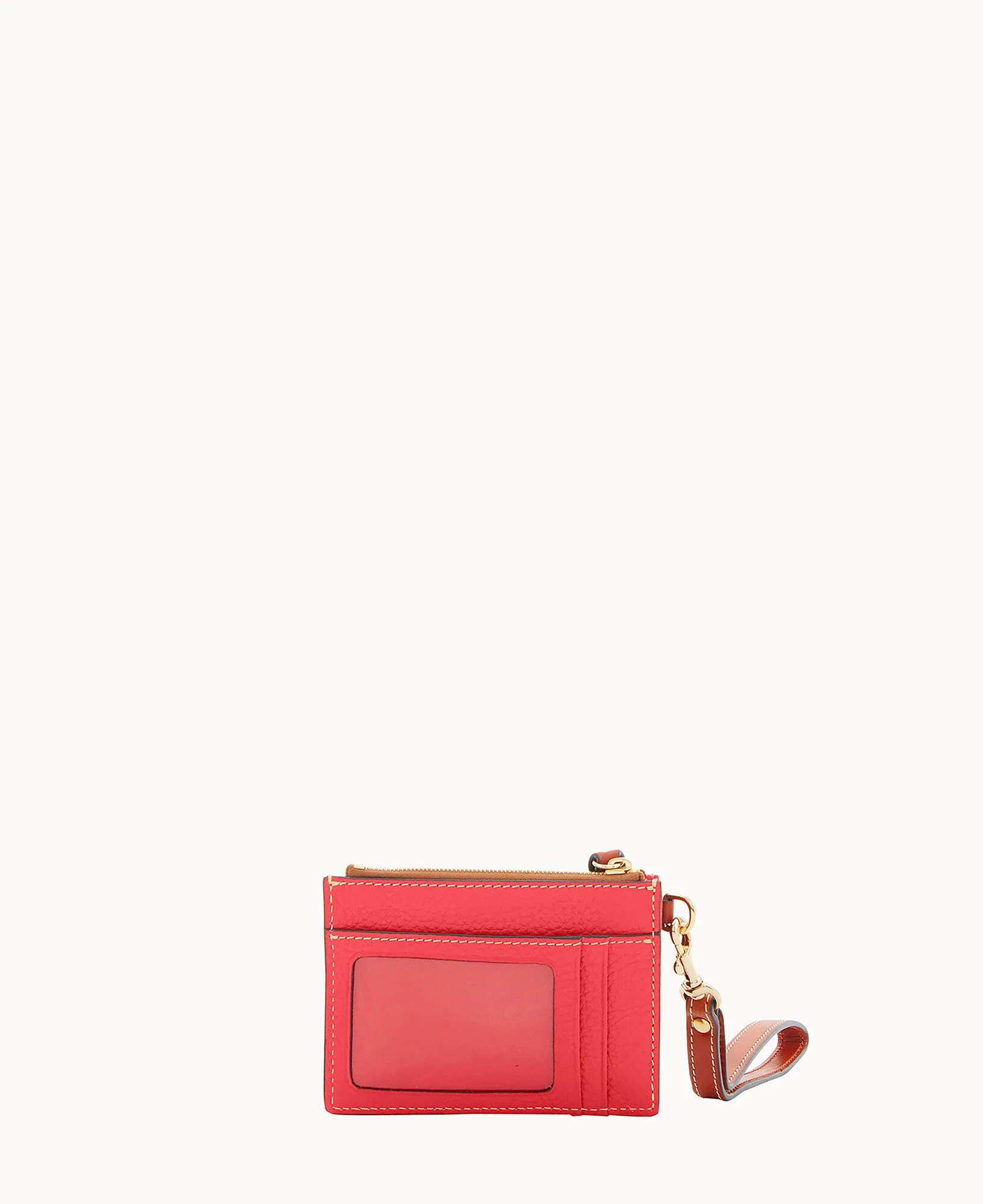 Pebble Grain Zip Top Card Case Wristlet - Image 136