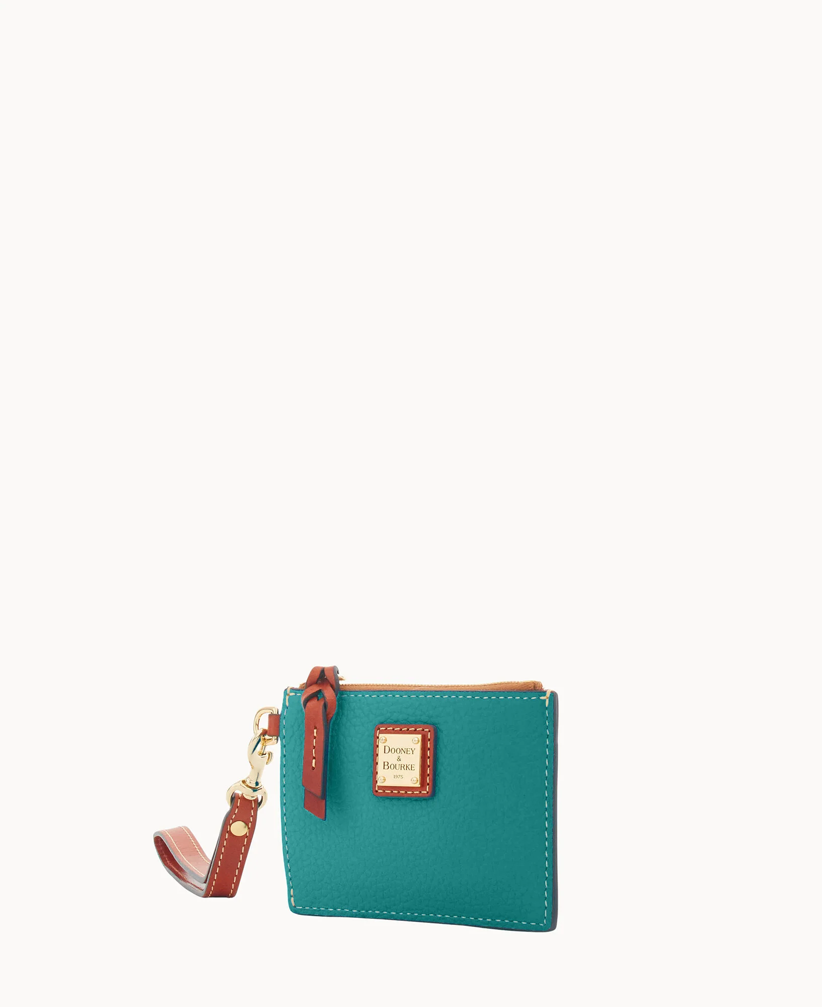Pebble Grain Zip Top Card Case Wristlet - Image 108