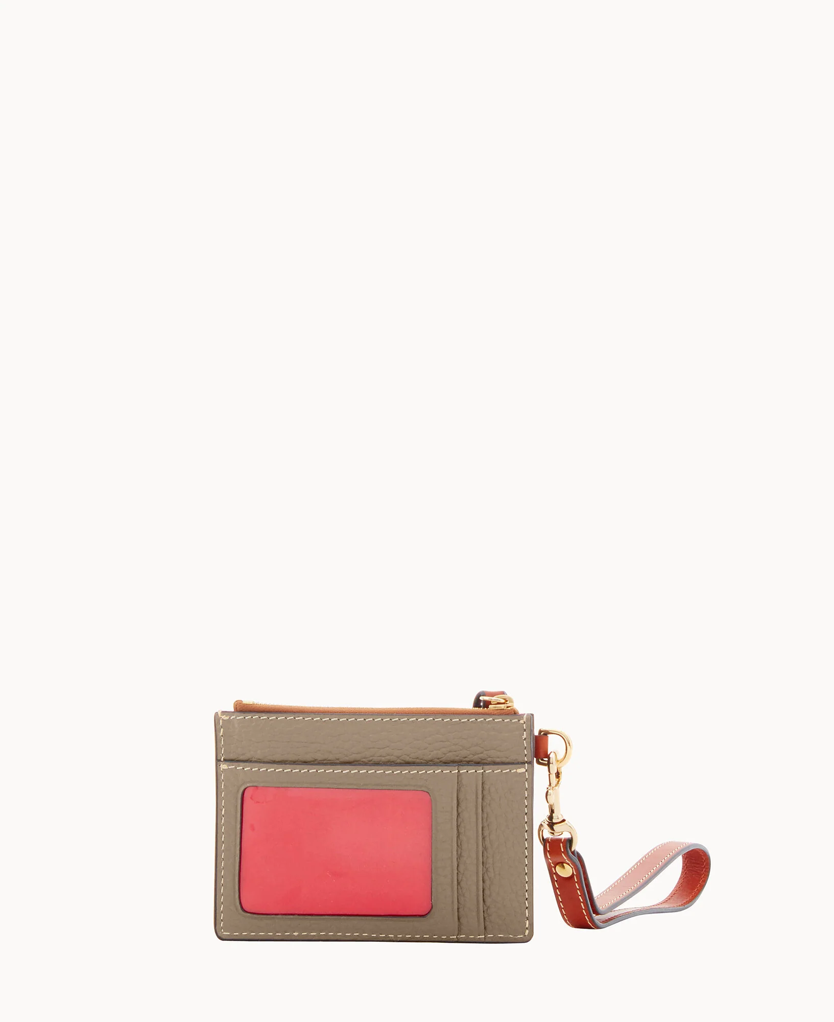 Pebble Grain Zip Top Card Case Wristlet - Image 113