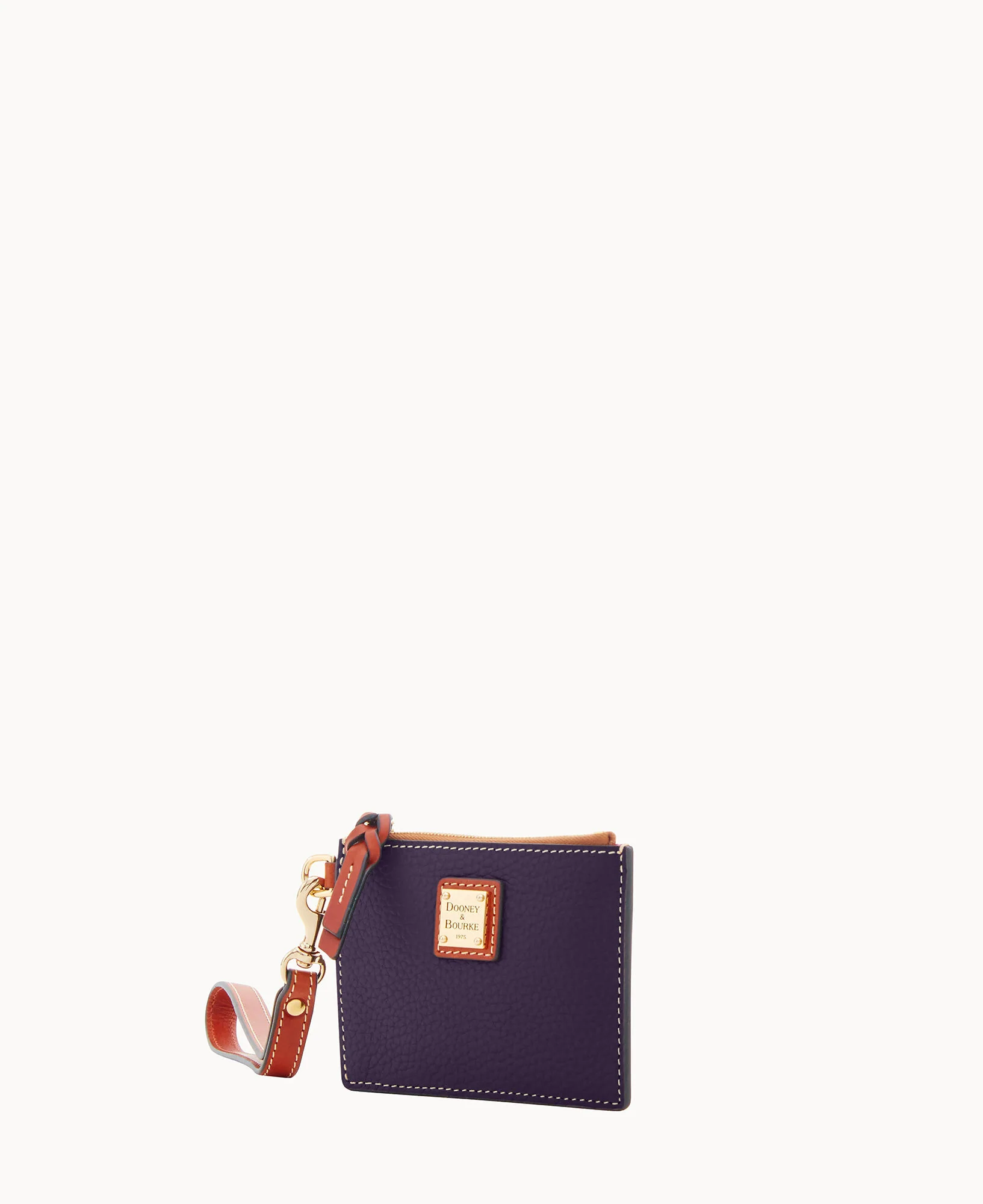 Pebble Grain Zip Top Card Case Wristlet - Image 120