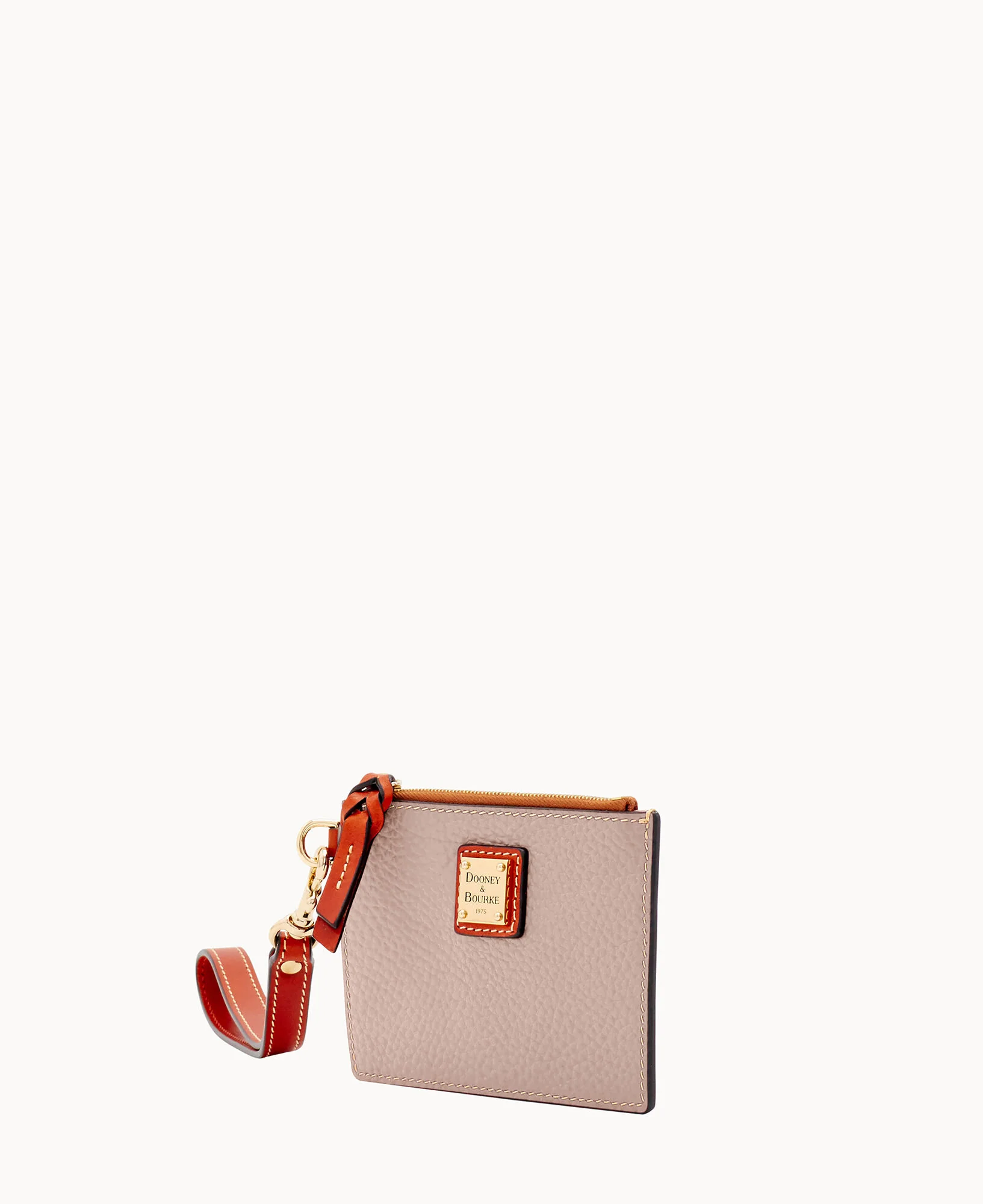 Pebble Grain Zip Top Card Case Wristlet - Image 66