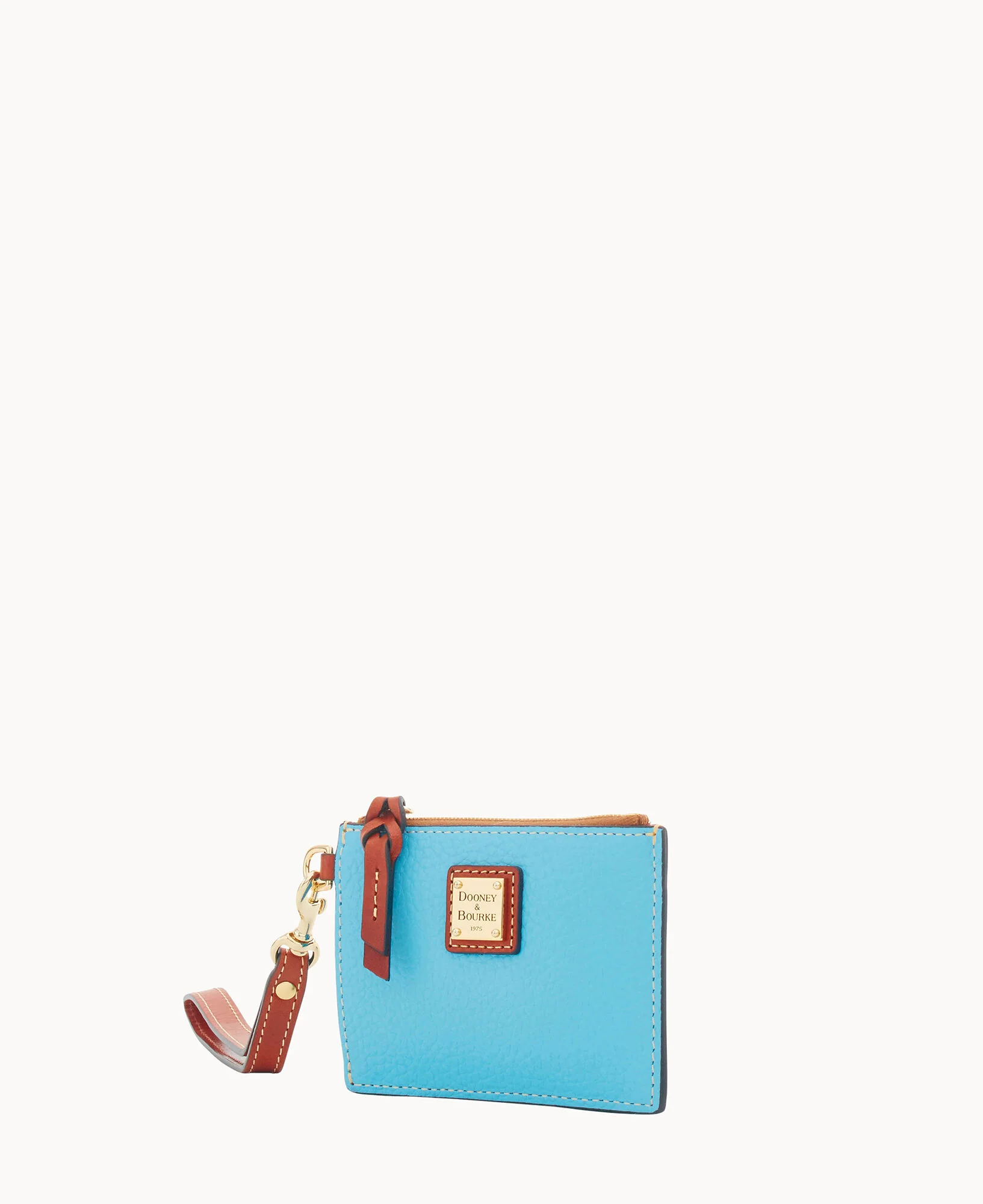Pebble Grain Zip Top Card Case Wristlet - Image 69