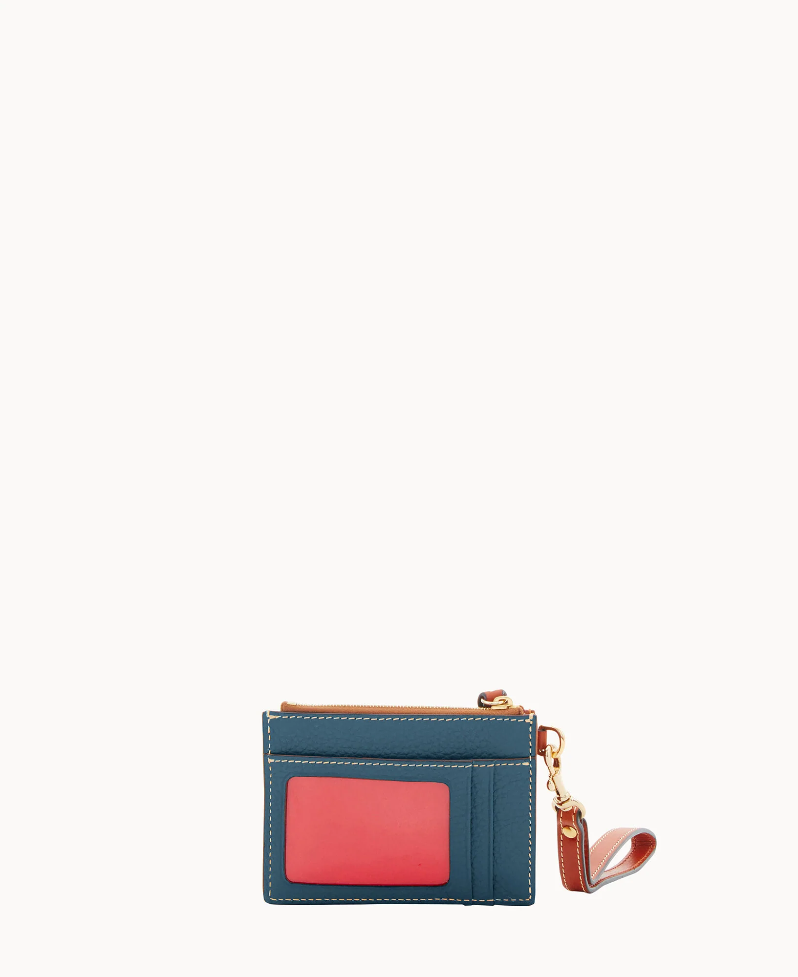Pebble Grain Zip Top Card Case Wristlet - Image 74