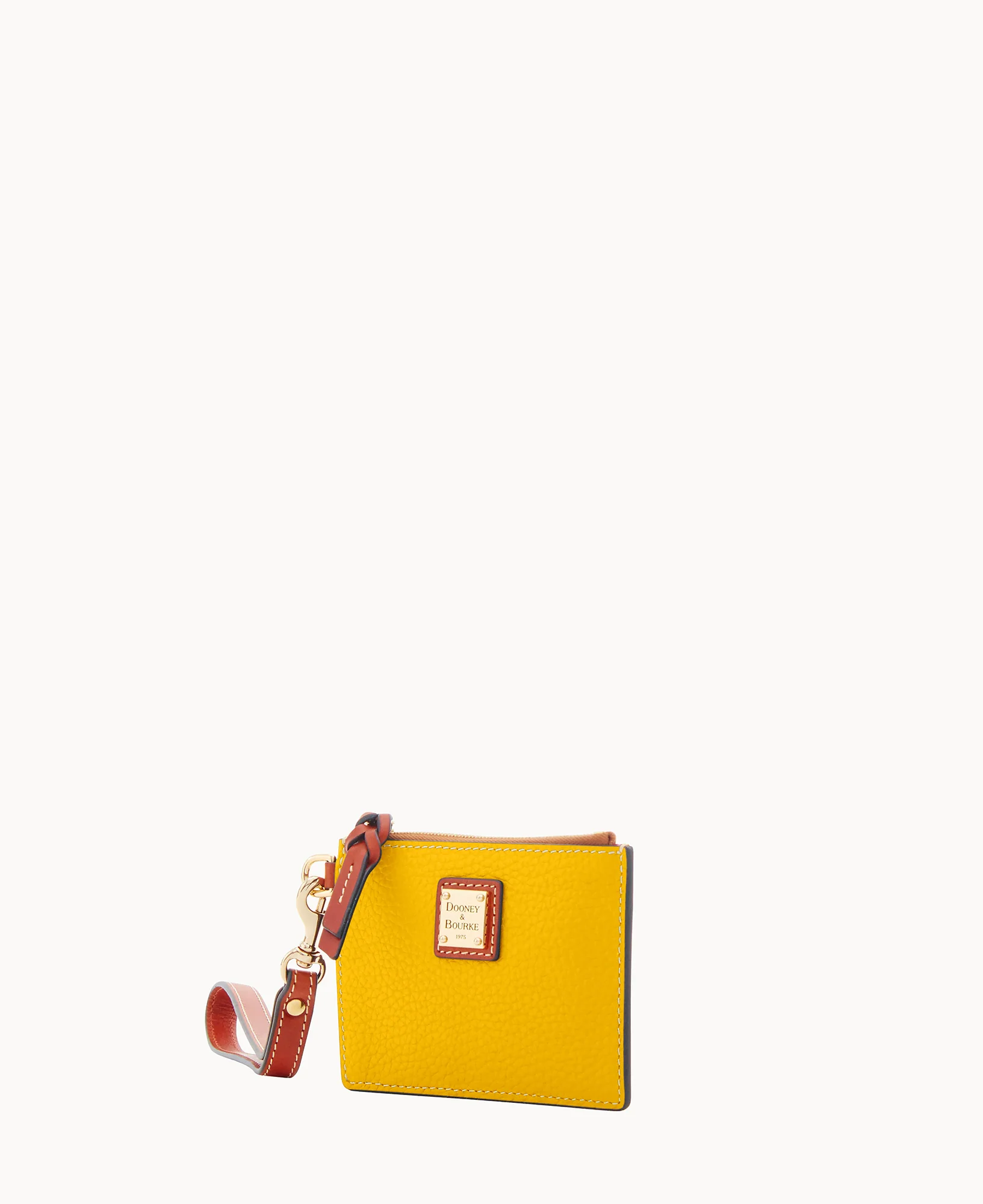 Pebble Grain Zip Top Card Case Wristlet - Image 90