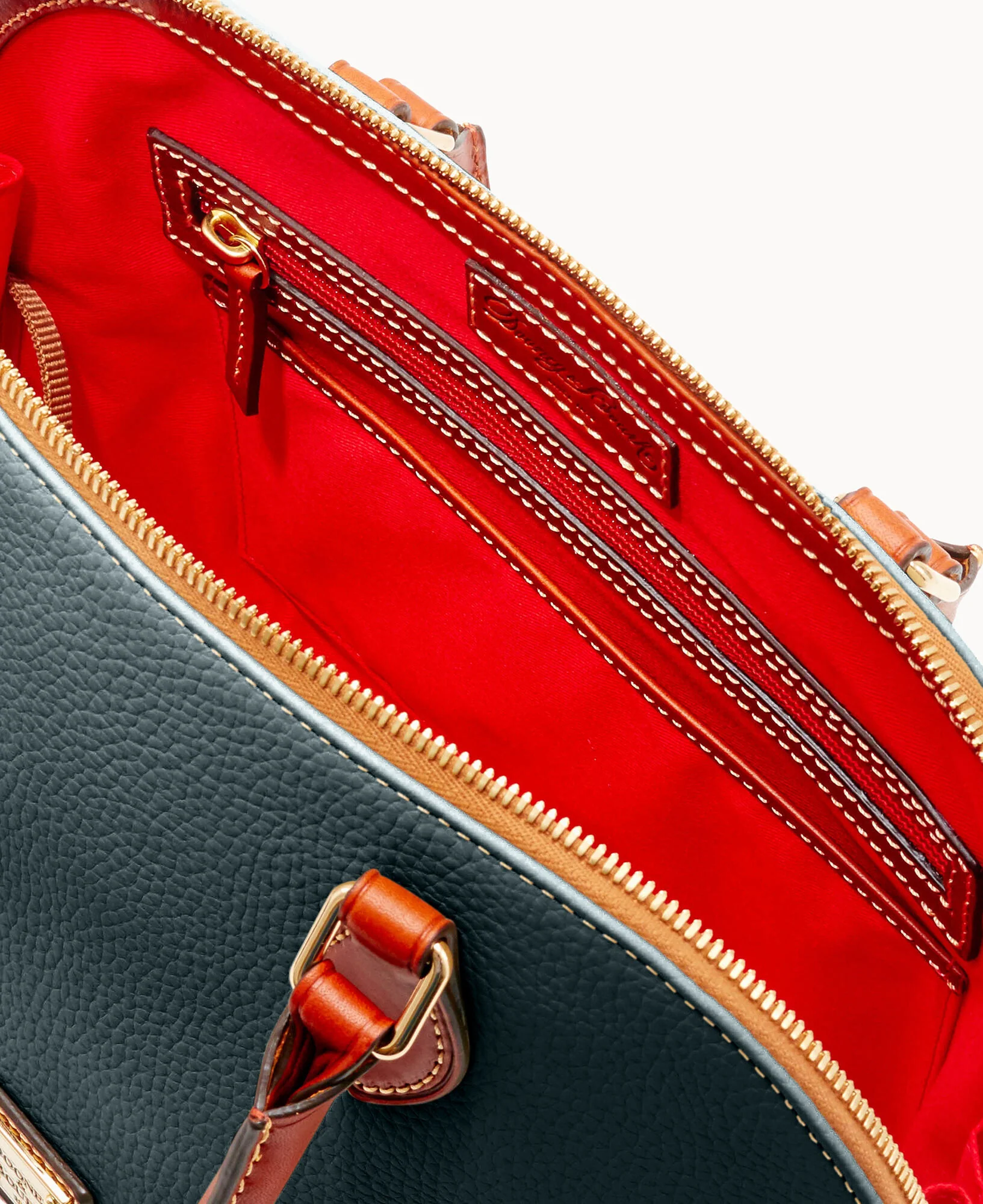 Pebble Grain Zip Zip Satchel - Image 102