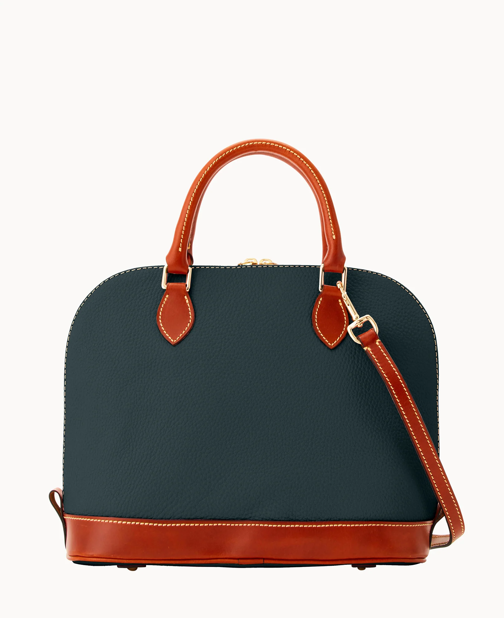 Pebble Grain Zip Zip Satchel - Image 103