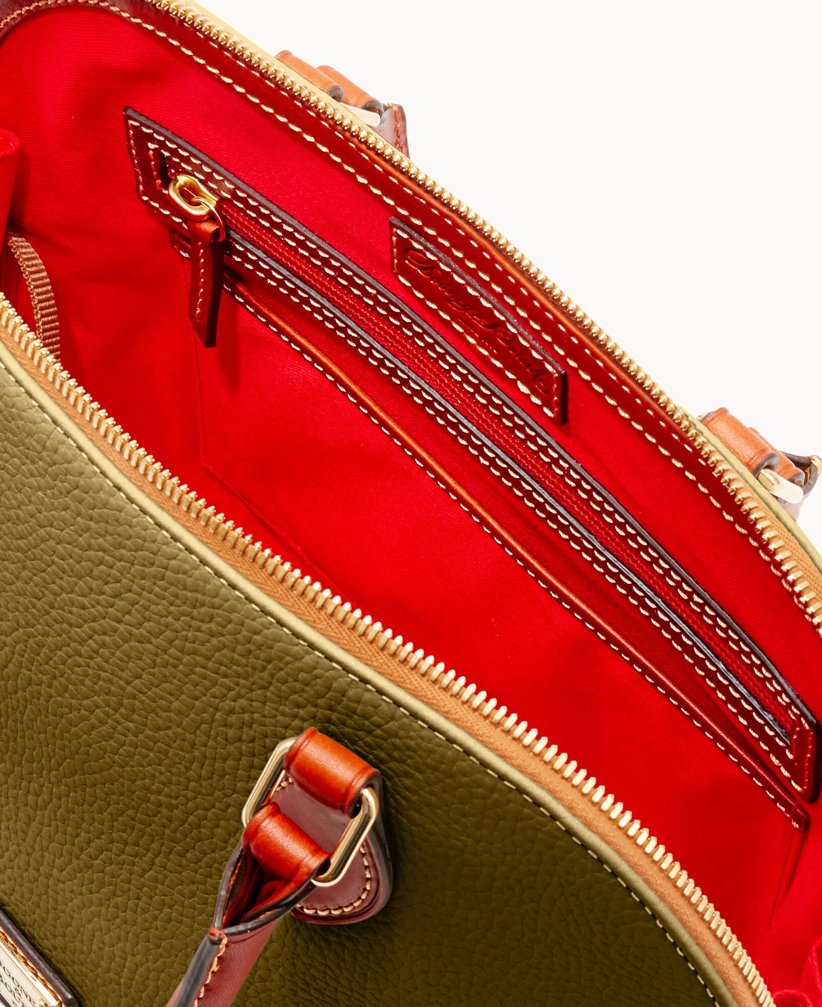 Pebble Grain Zip Zip Satchel - Image 112