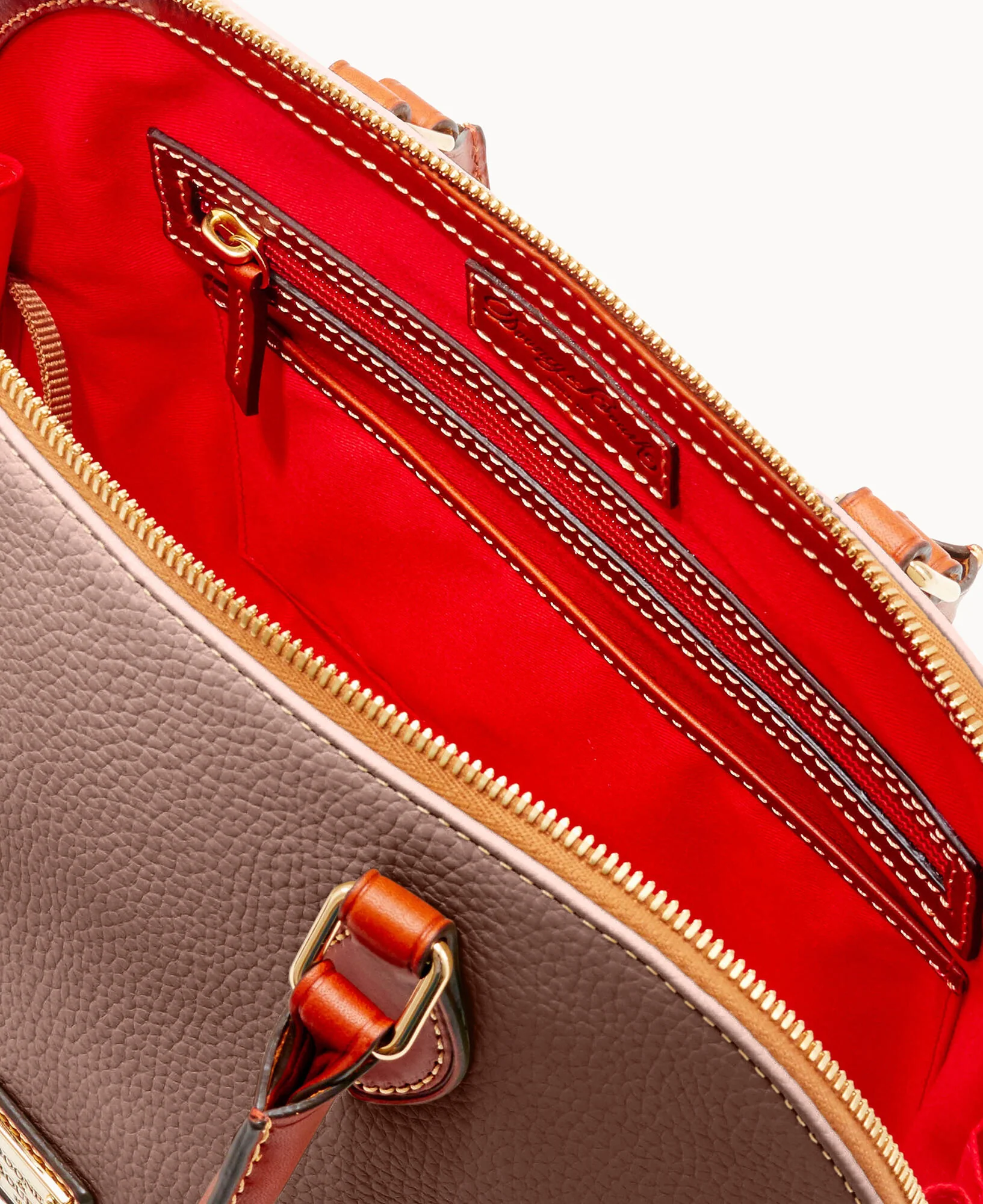 Pebble Grain Zip Zip Satchel - Image 33
