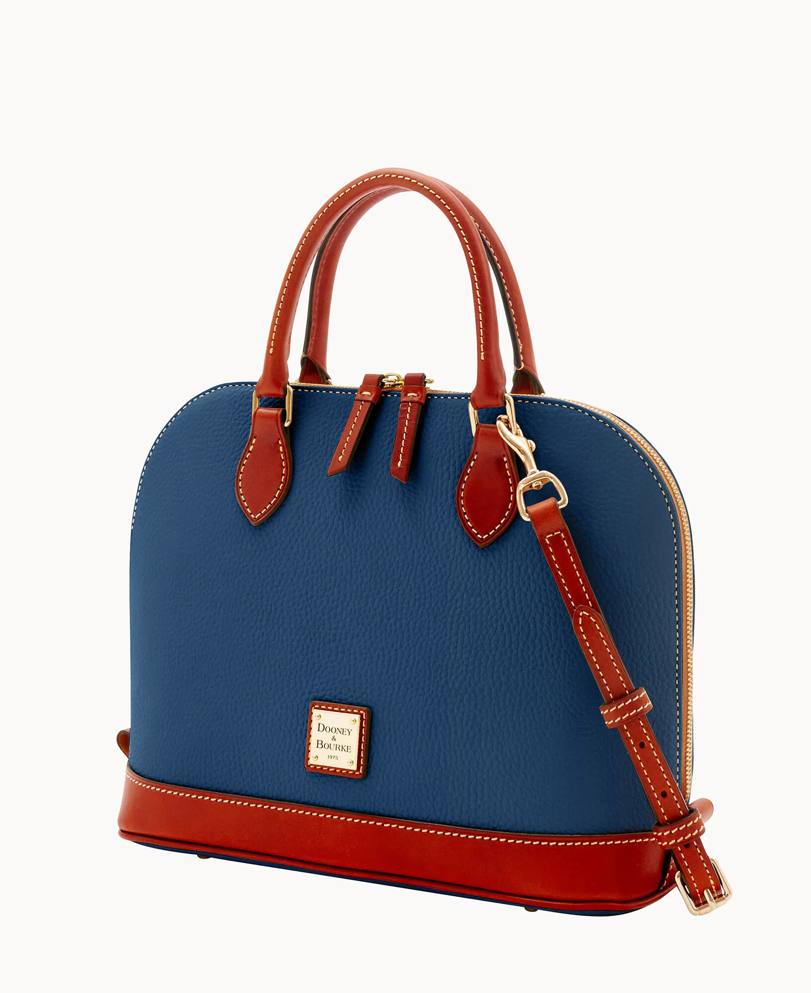 Pebble Grain Zip Zip Satchel - Image 45