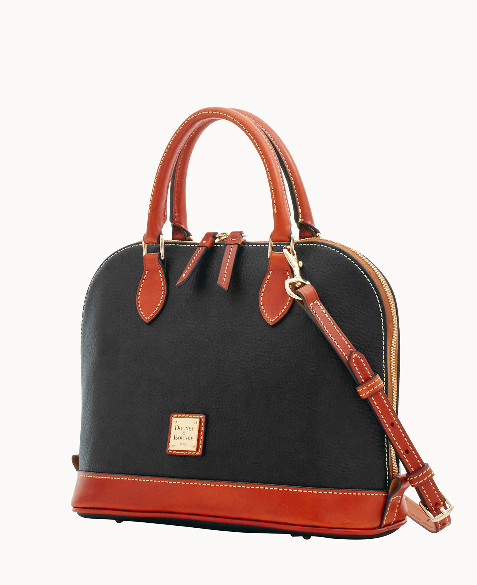 Pebble Grain Zip Zip Satchel - Image 6