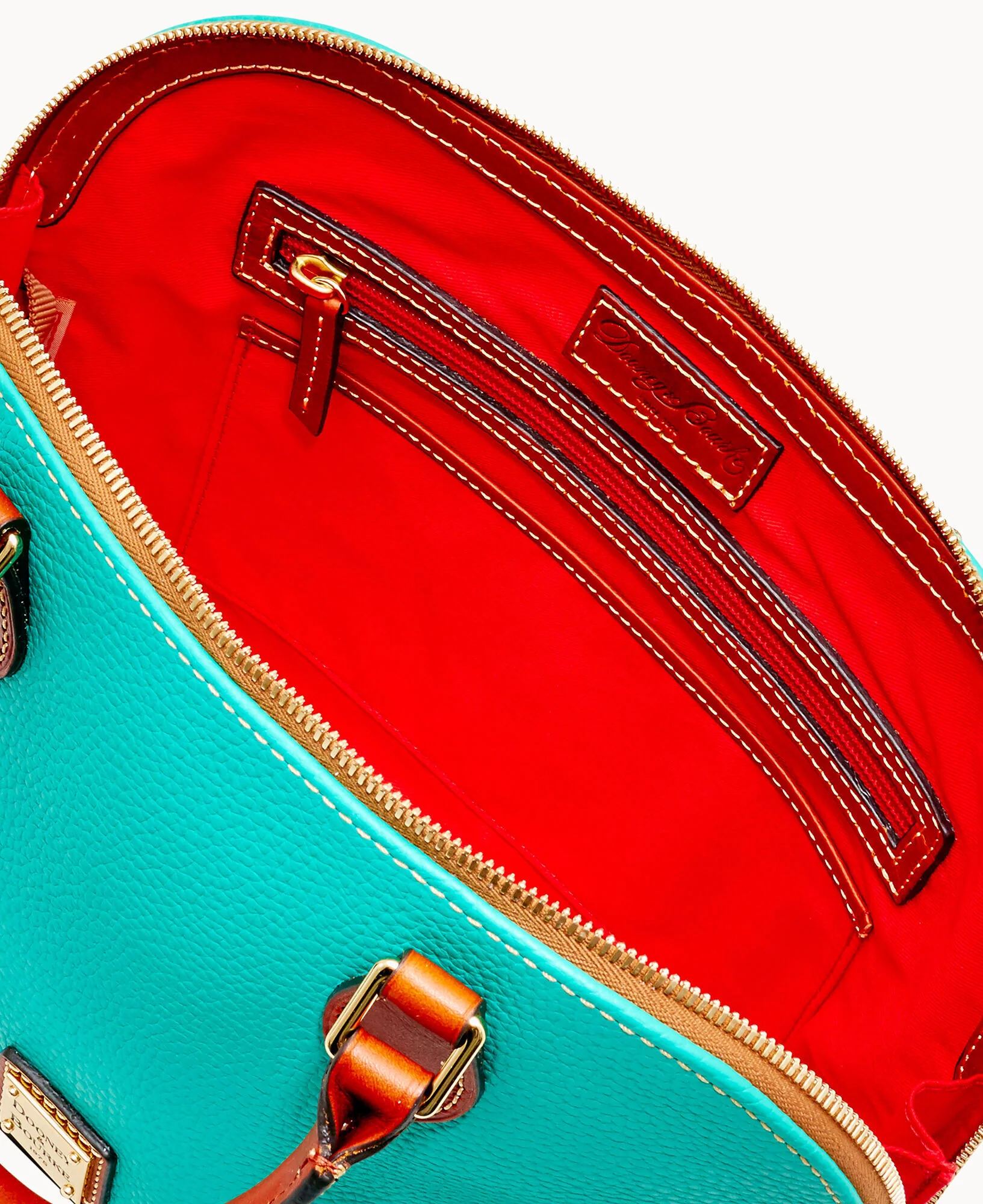 Pebble Grain Zip Zip Satchel - Image 63