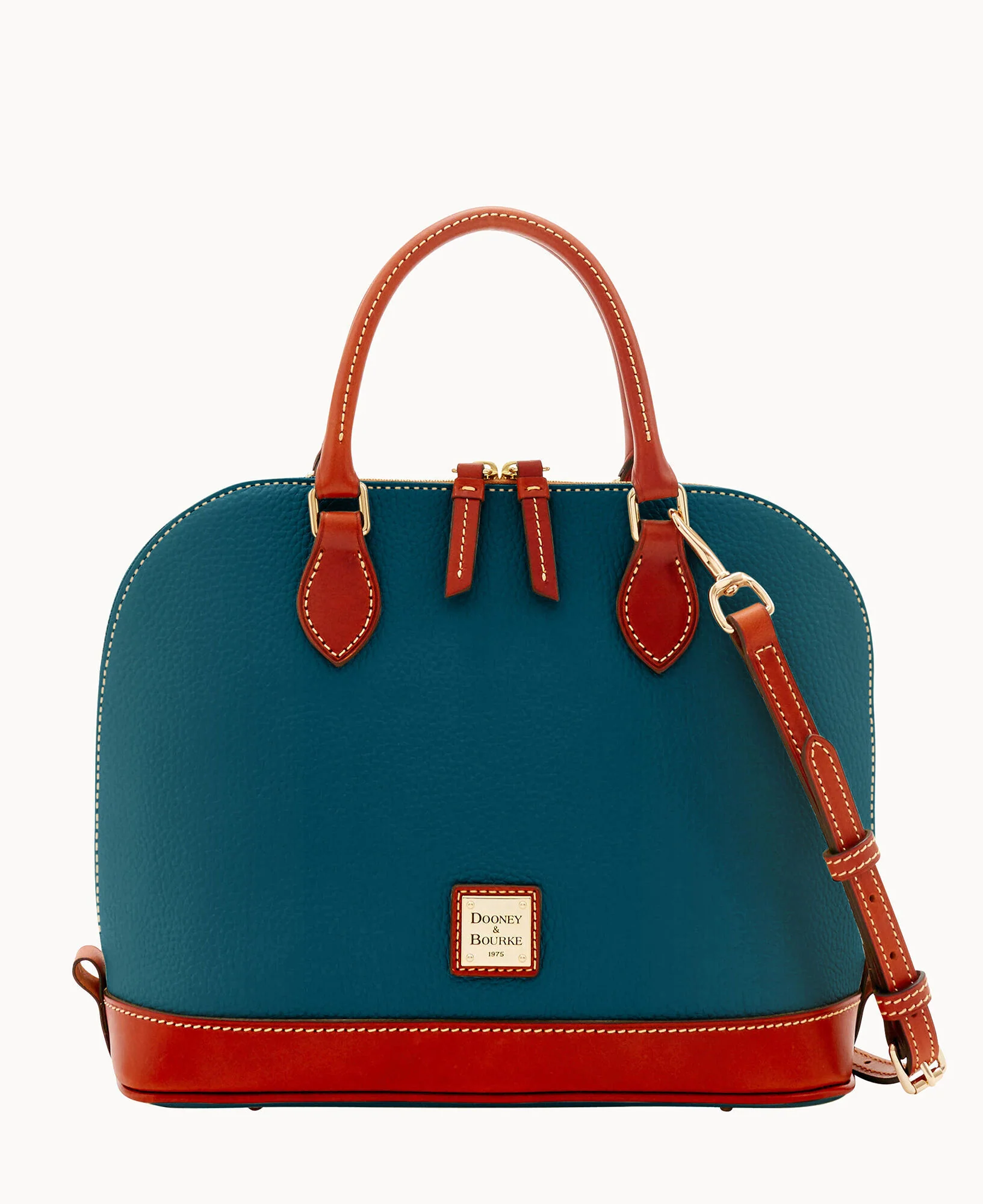 Pebble Grain Zip Zip Satchel - Image 66