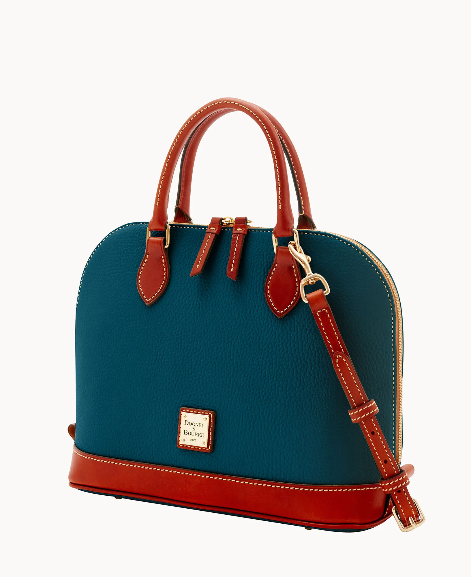 Pebble Grain Zip Zip Satchel - Image 67