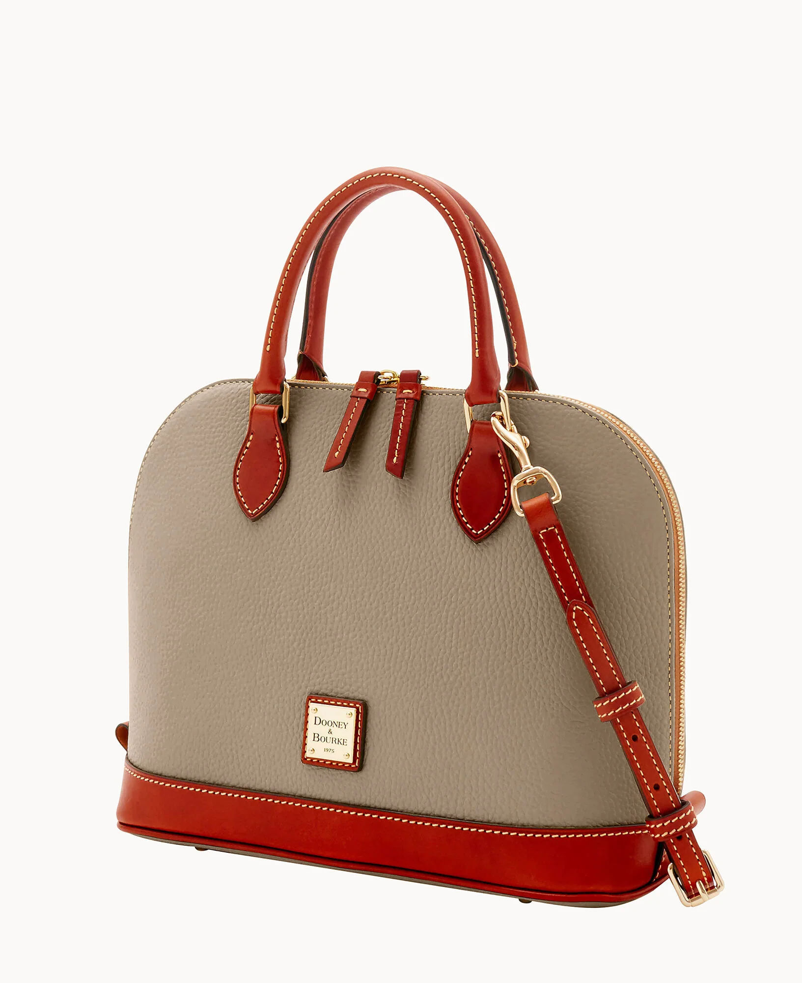 Pebble Grain Zip Zip Satchel - Image 71