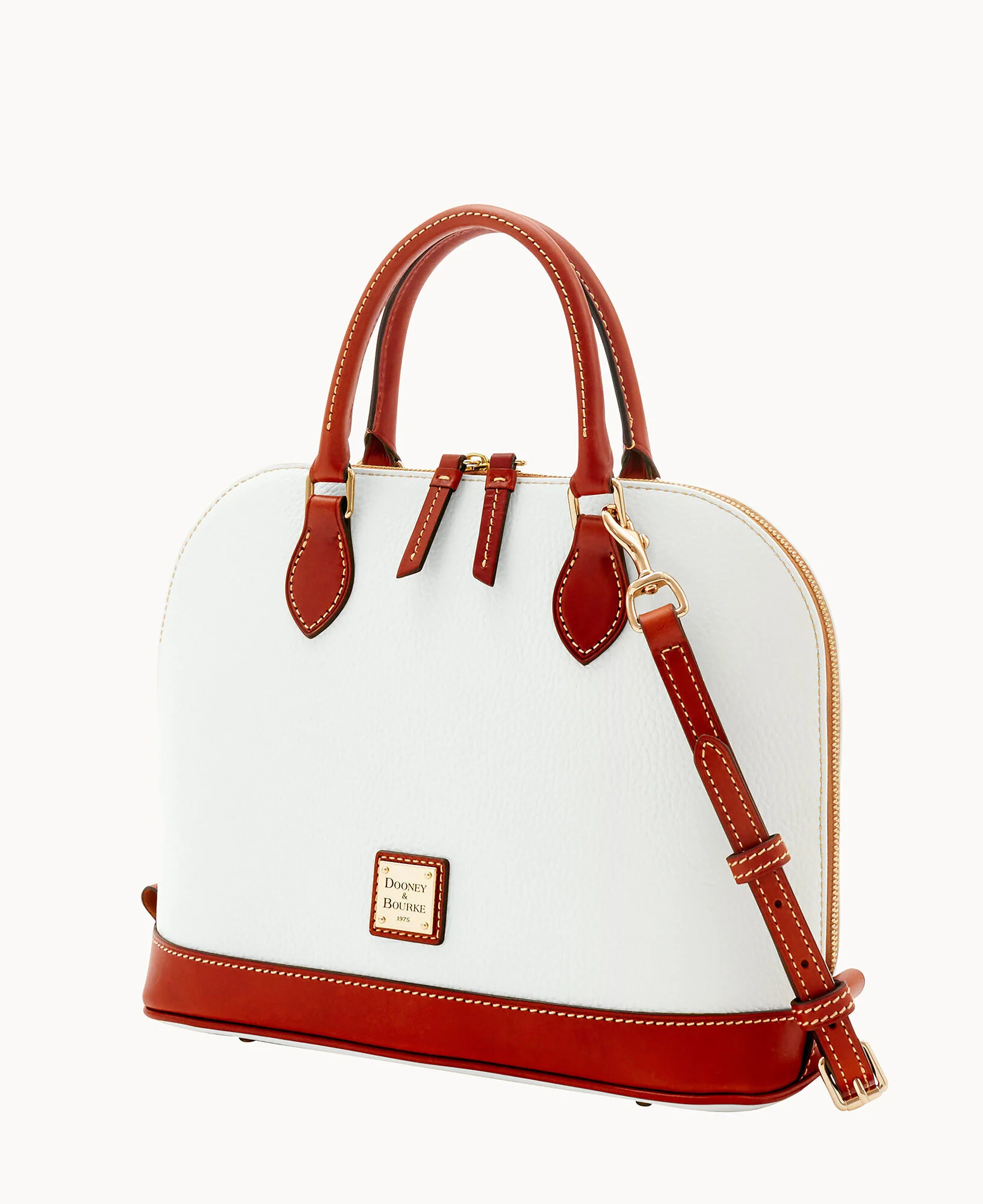 Pebble Grain Zip Zip Satchel - Image 75