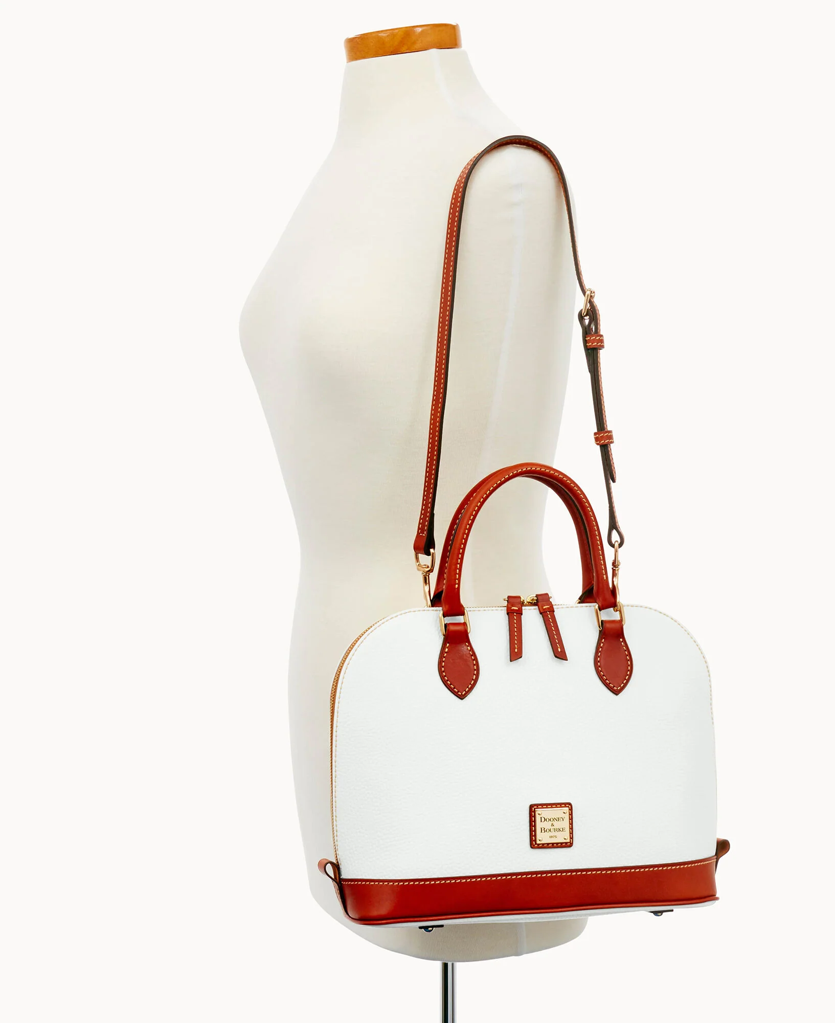 Pebble Grain Zip Zip Satchel - Image 78