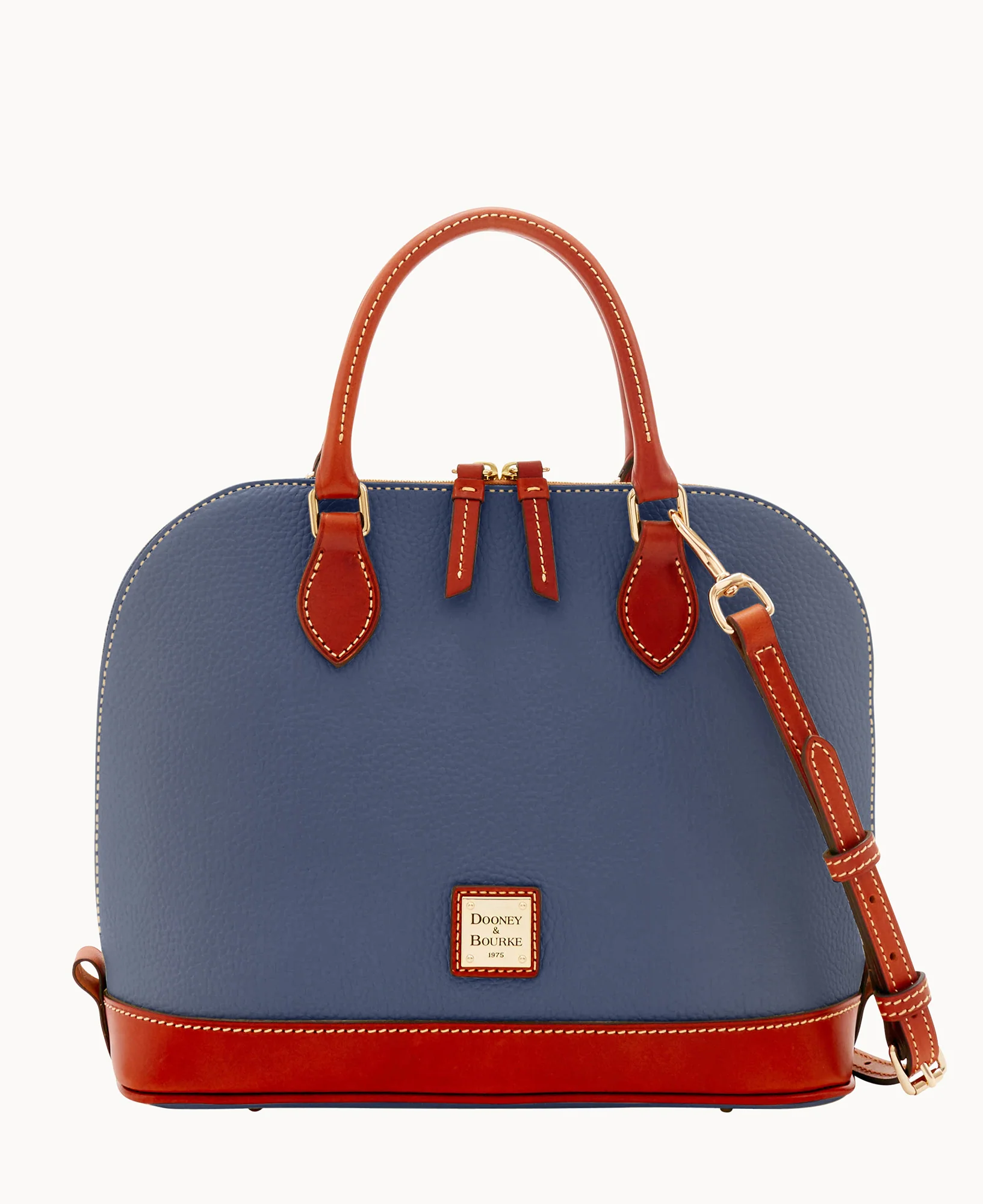 Pebble Grain Zip Zip Satchel - Image 79