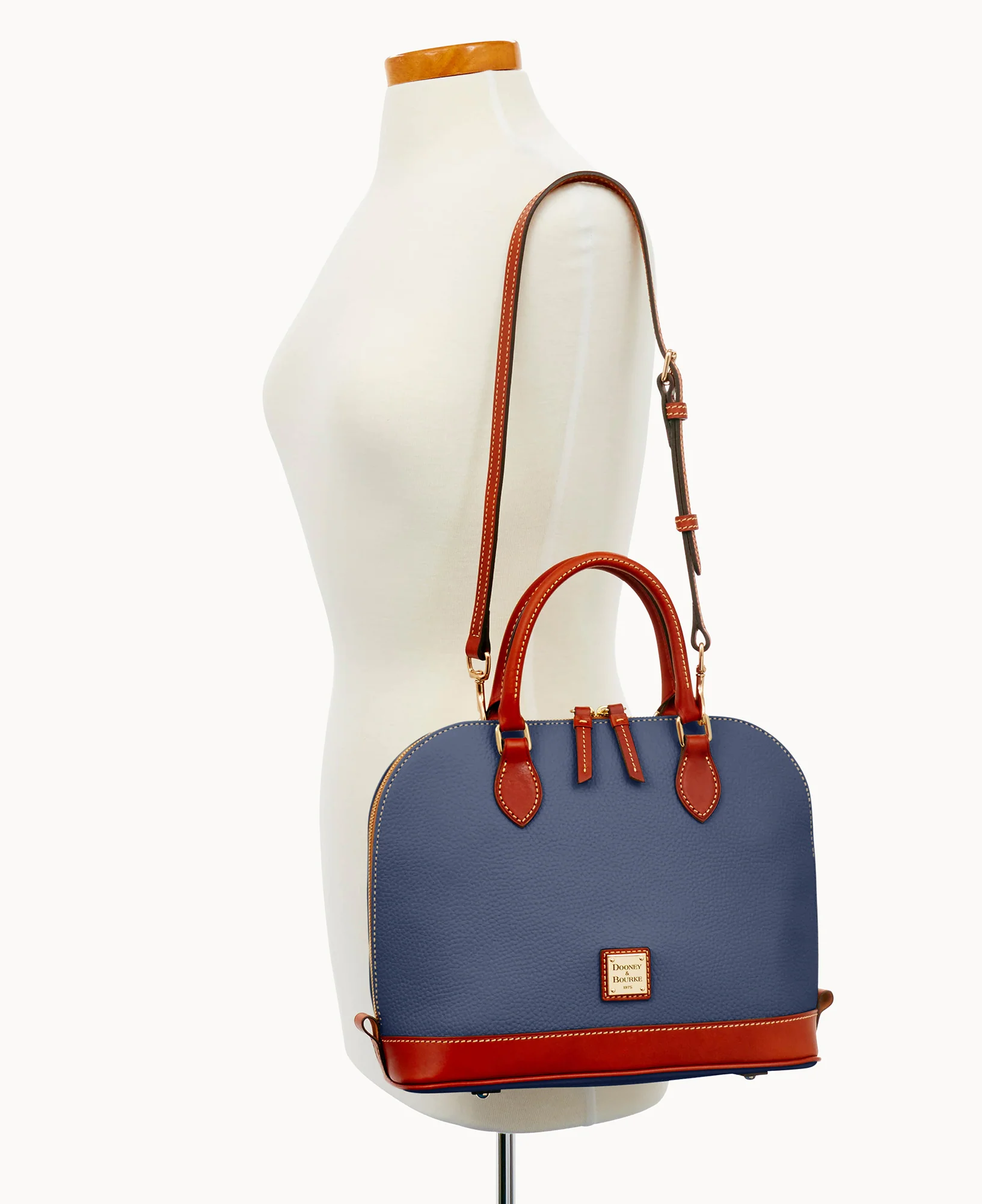 Pebble Grain Zip Zip Satchel - Image 82