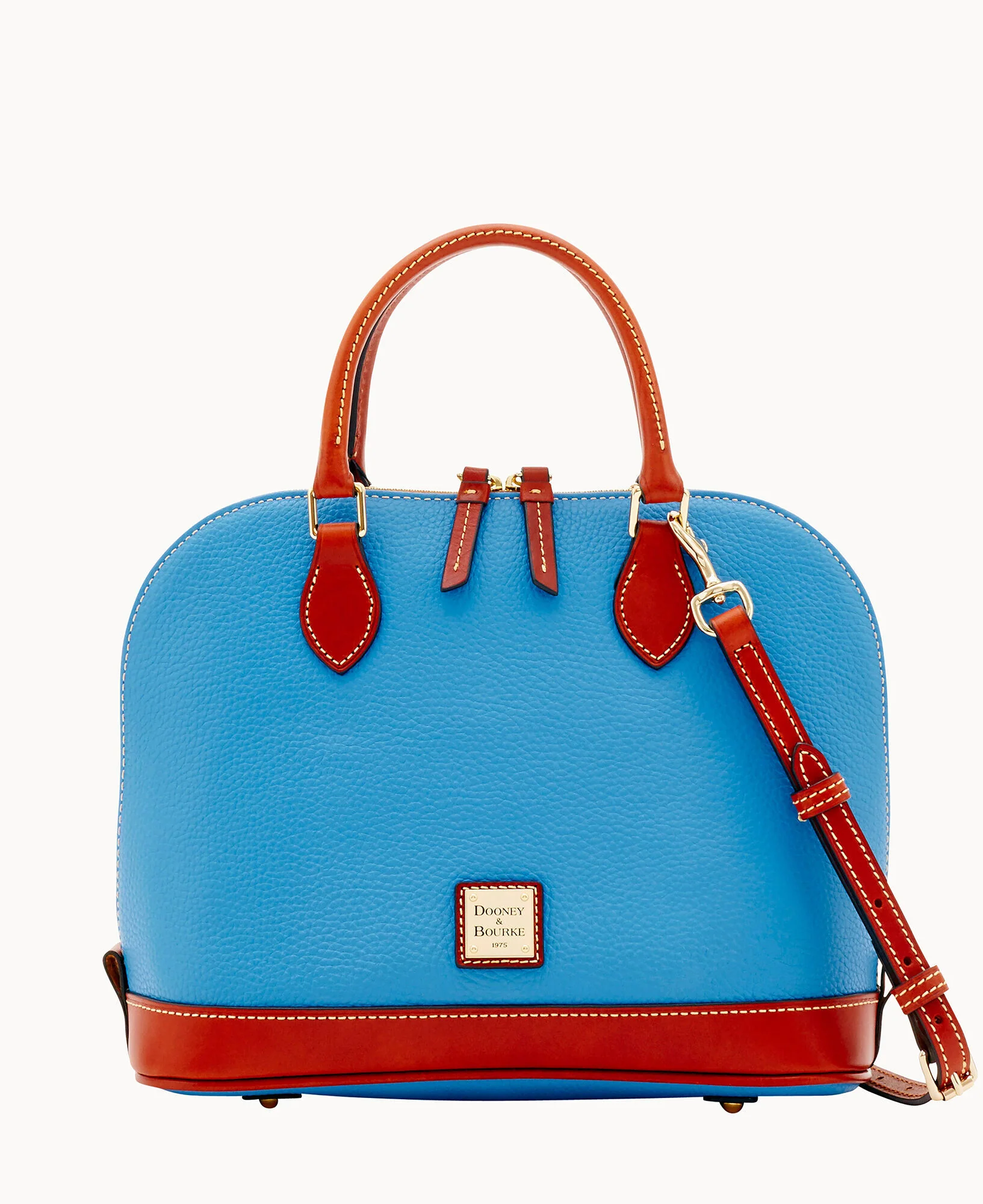 Pebble Grain Zip Zip Satchel - Image 83
