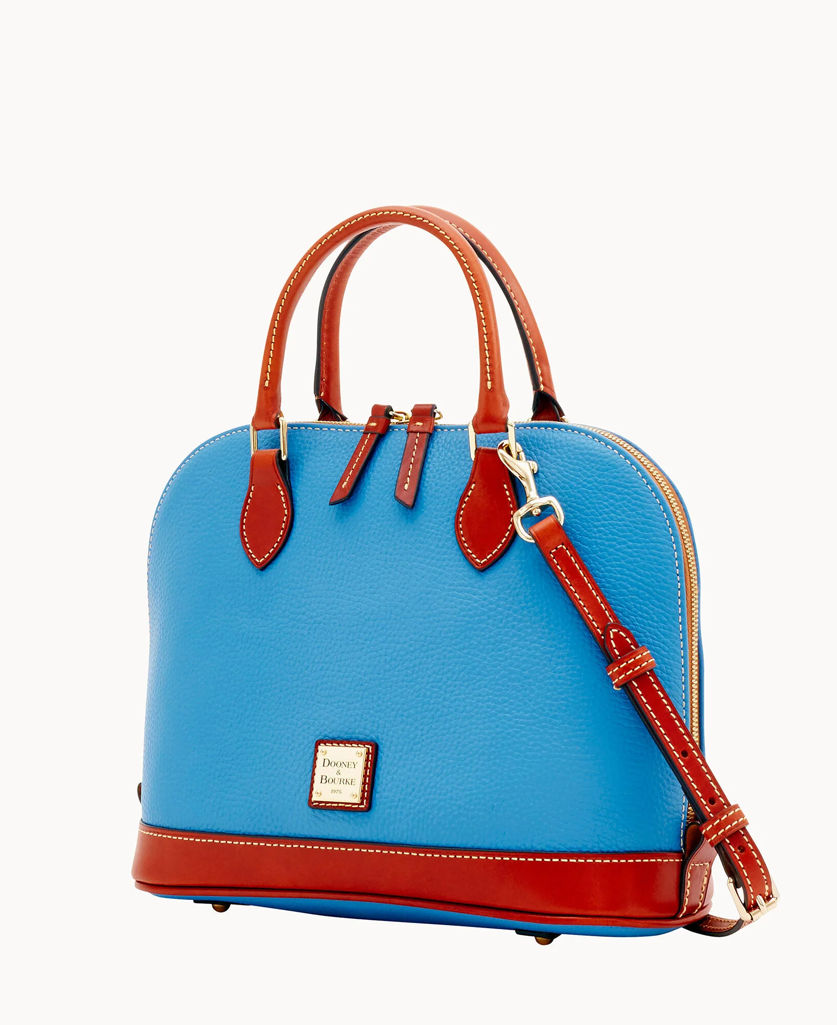 Pebble Grain Zip Zip Satchel - Image 84