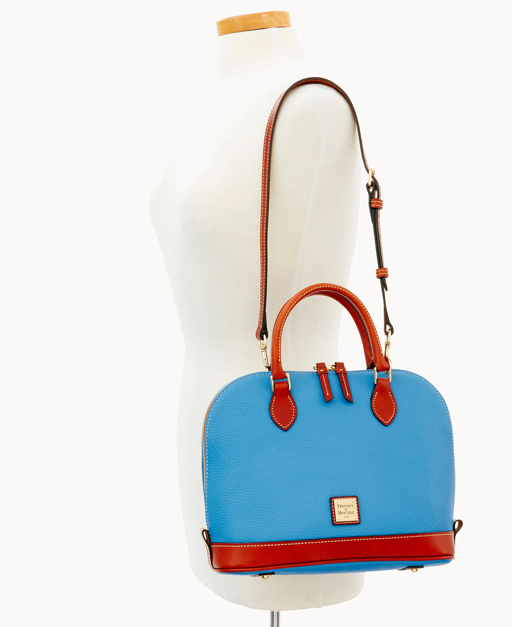 Pebble Grain Zip Zip Satchel - Image 87