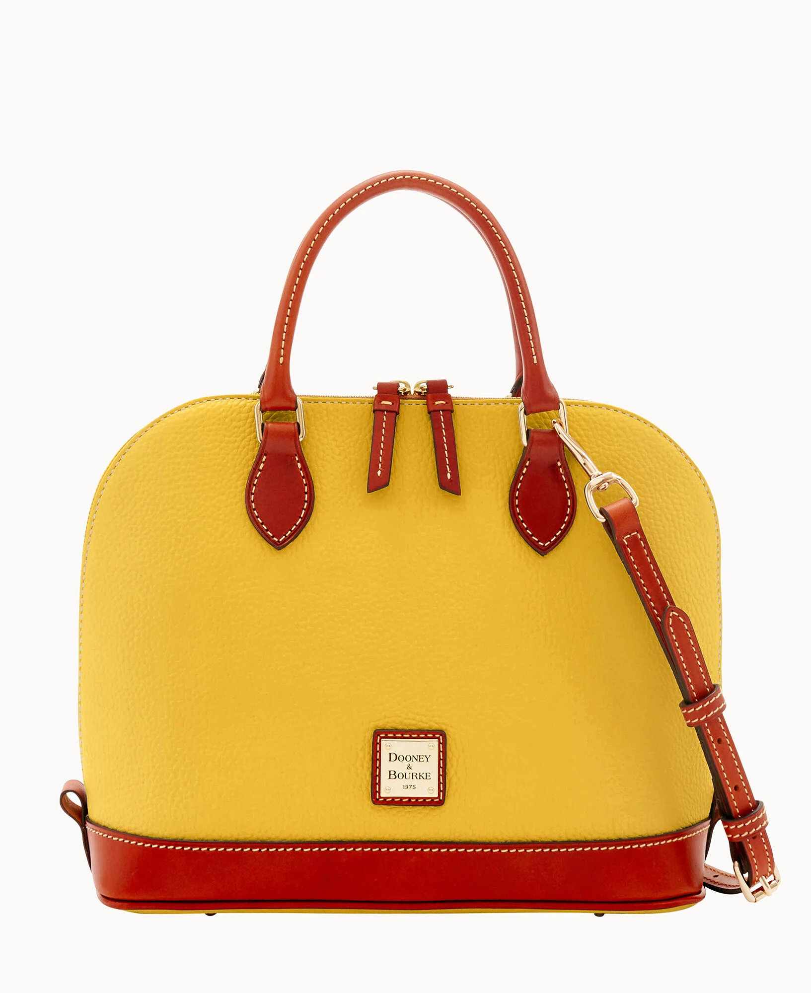 Pebble Grain Zip Zip Satchel - Image 91