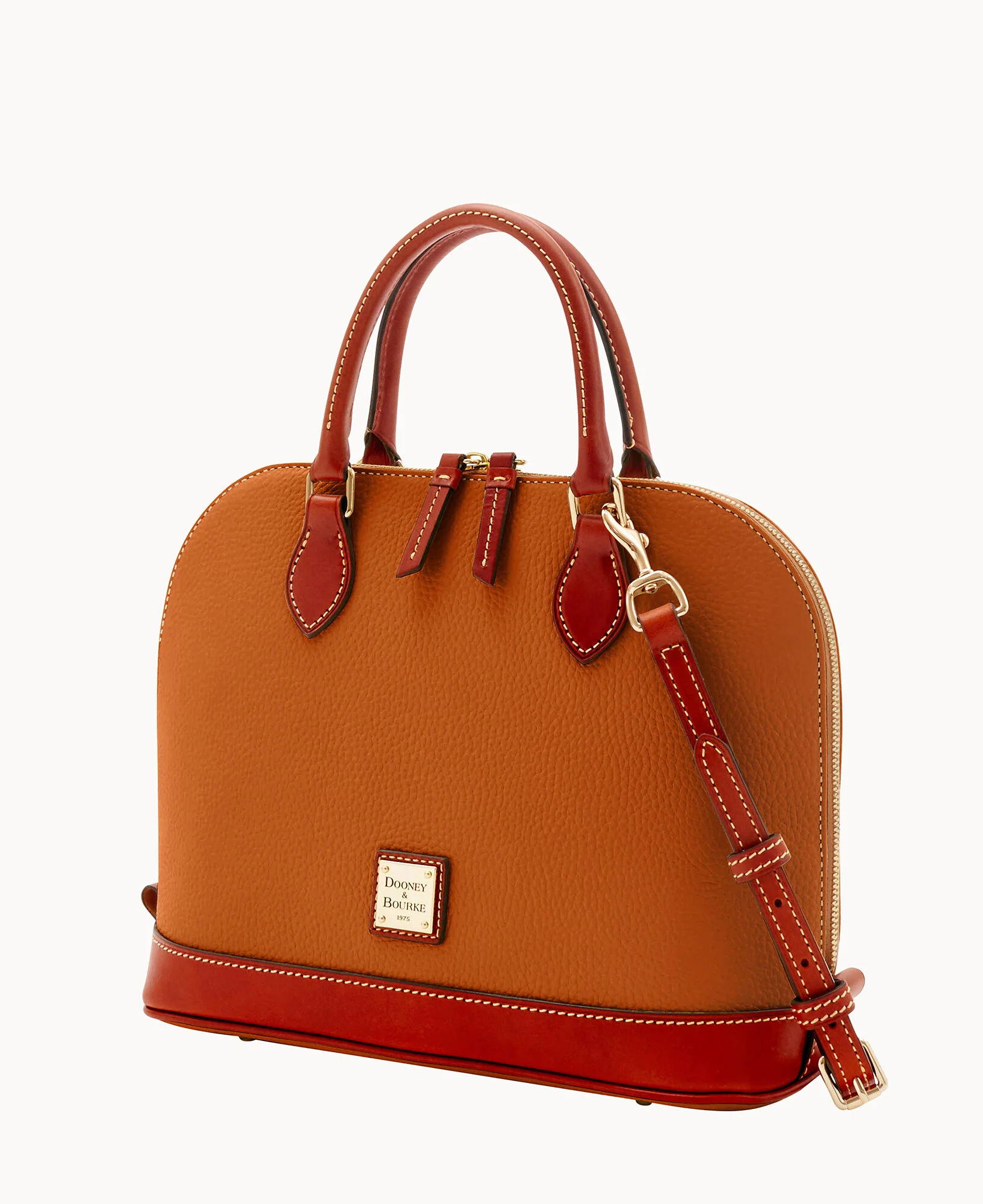Pebble Grain Zip Zip Satchel - Image 96