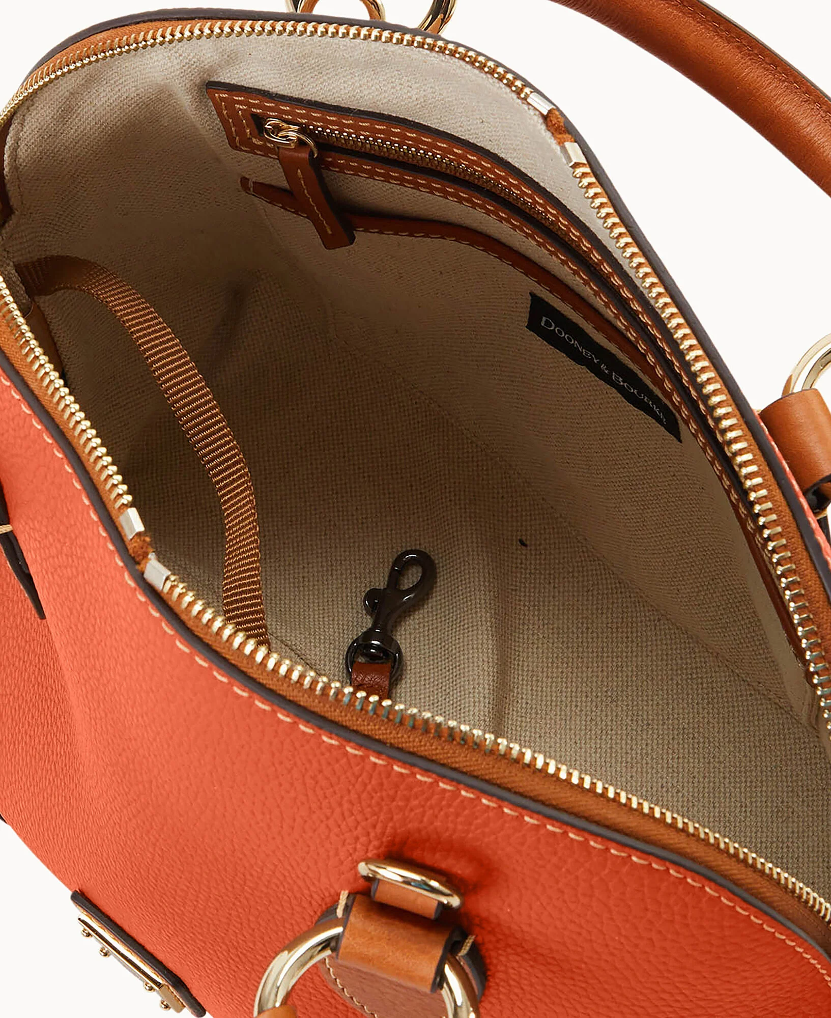 Pebble with Florentine Trim Domed Satchel - Image 5