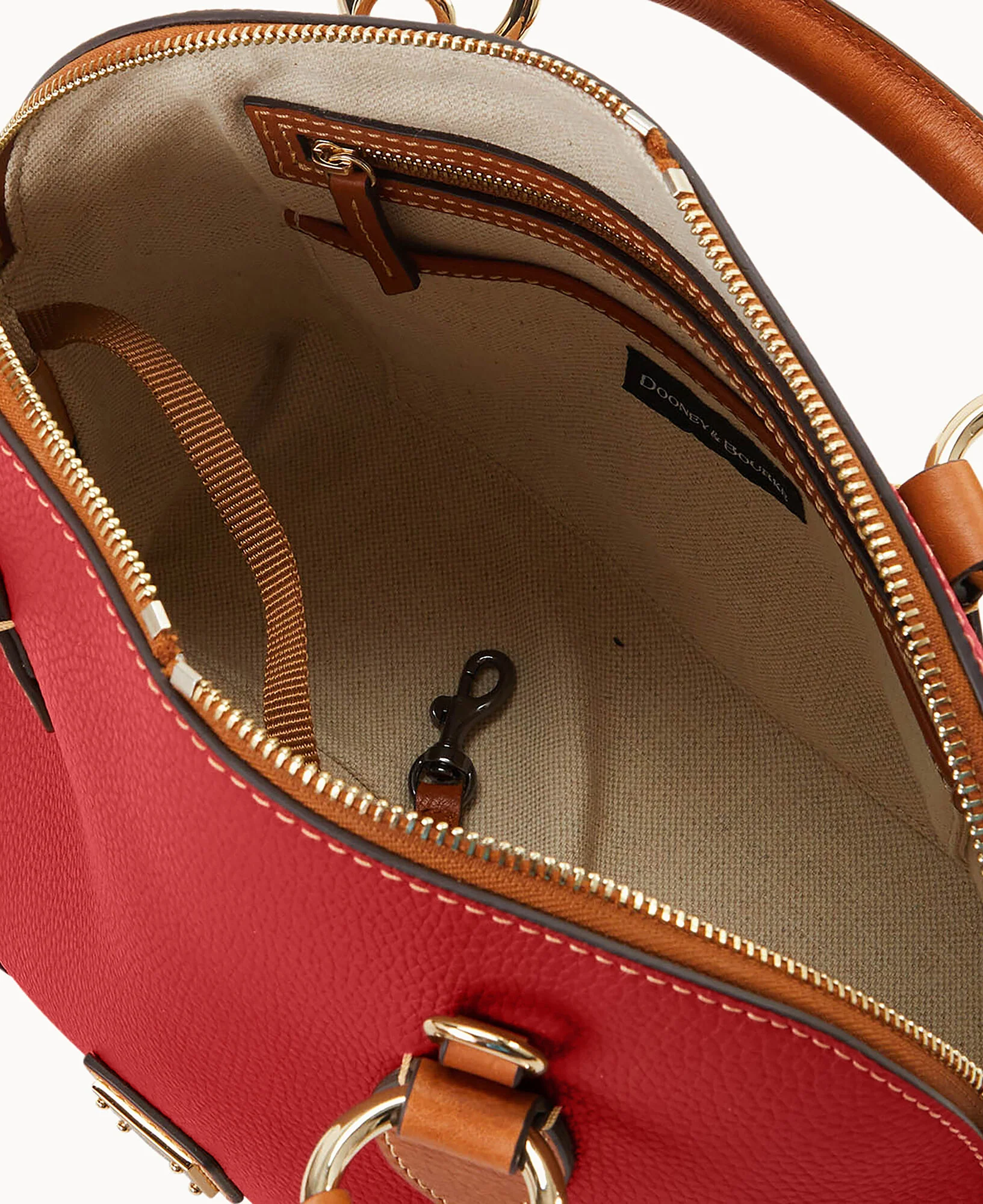 Pebble with Florentine Trim Domed Satchel - Image 8