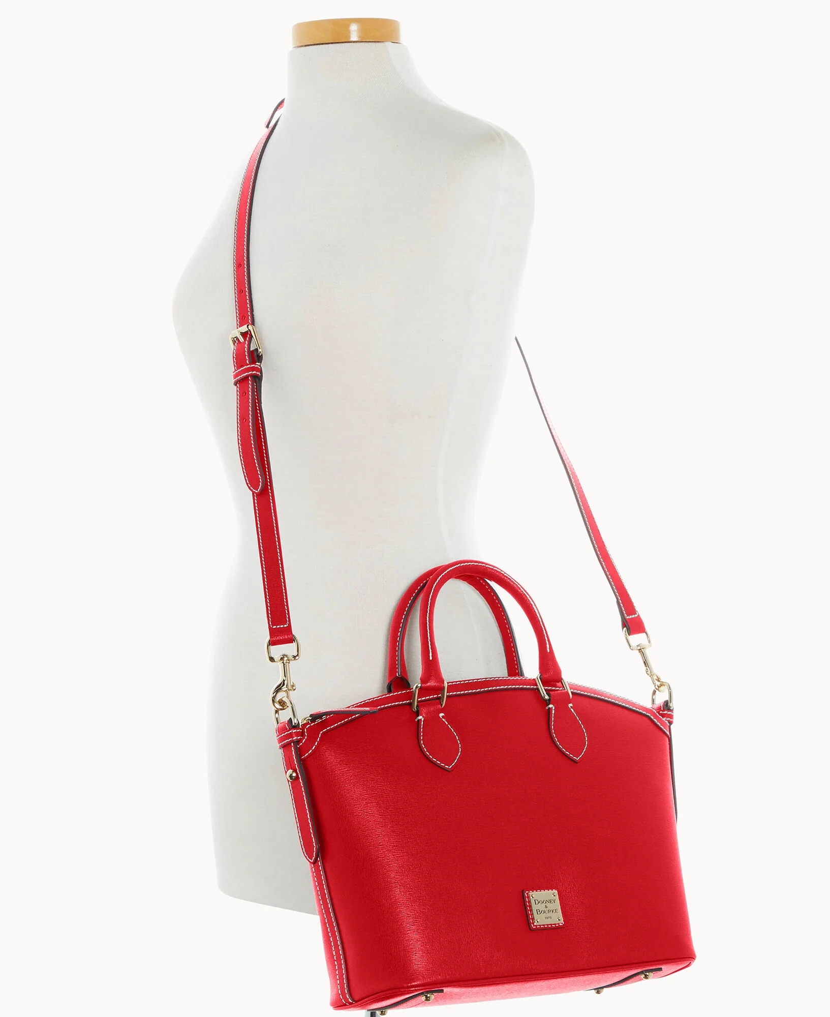 Saffiano Domed Satchel - Image 4