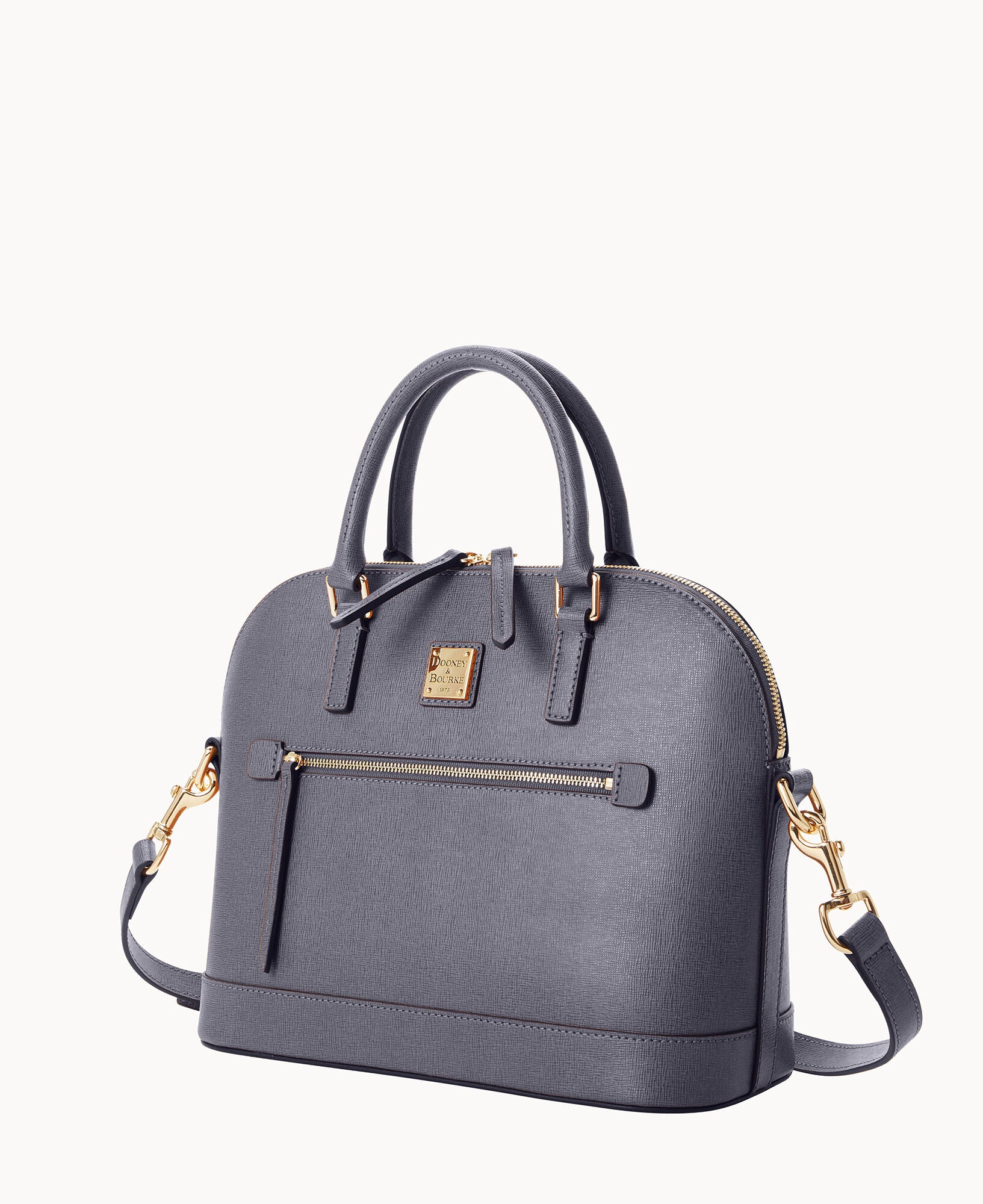 Saffiano Domed Zip Satchel - Image 46
