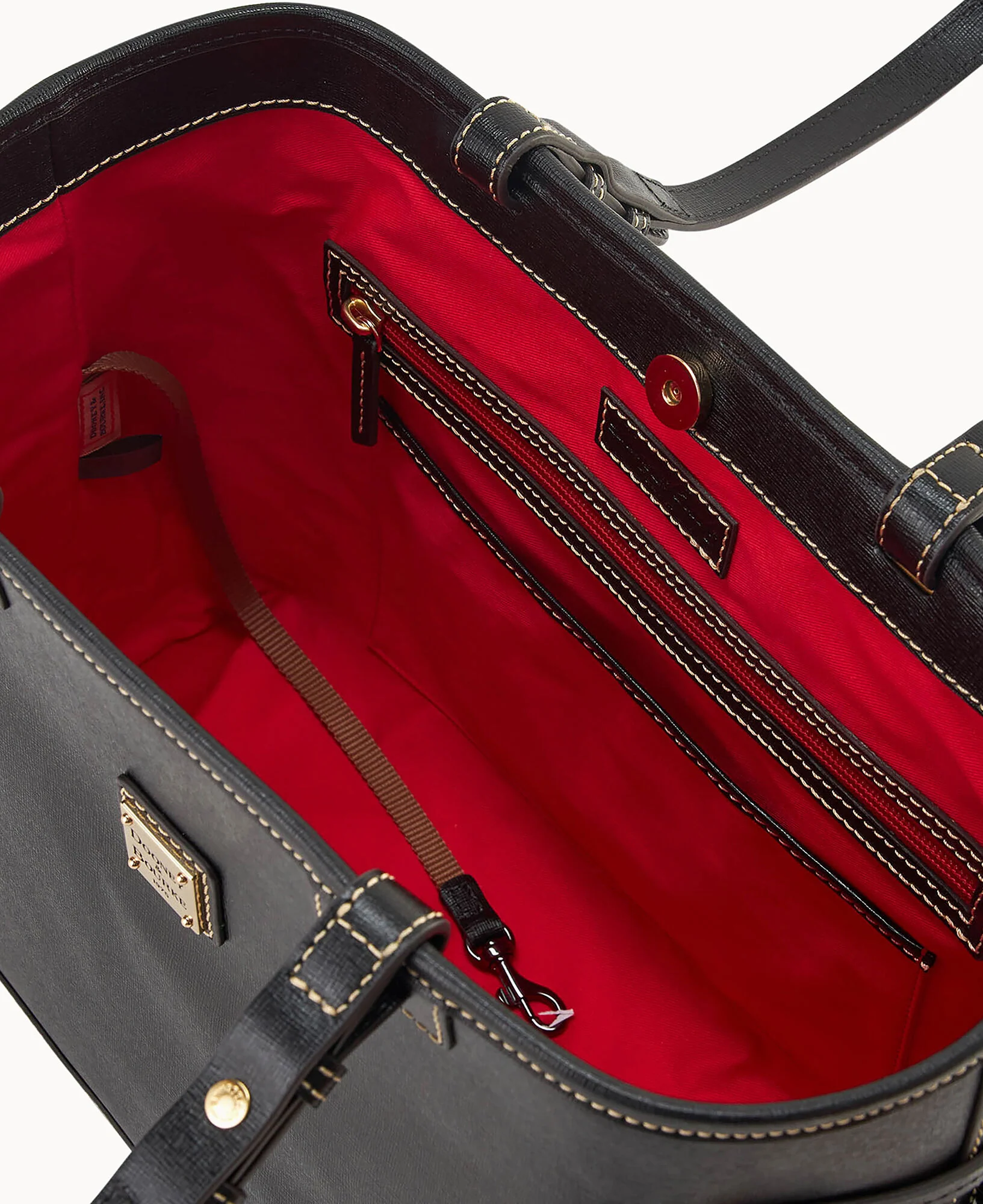 Saffiano Double Strap Tassel Bag - Image 3