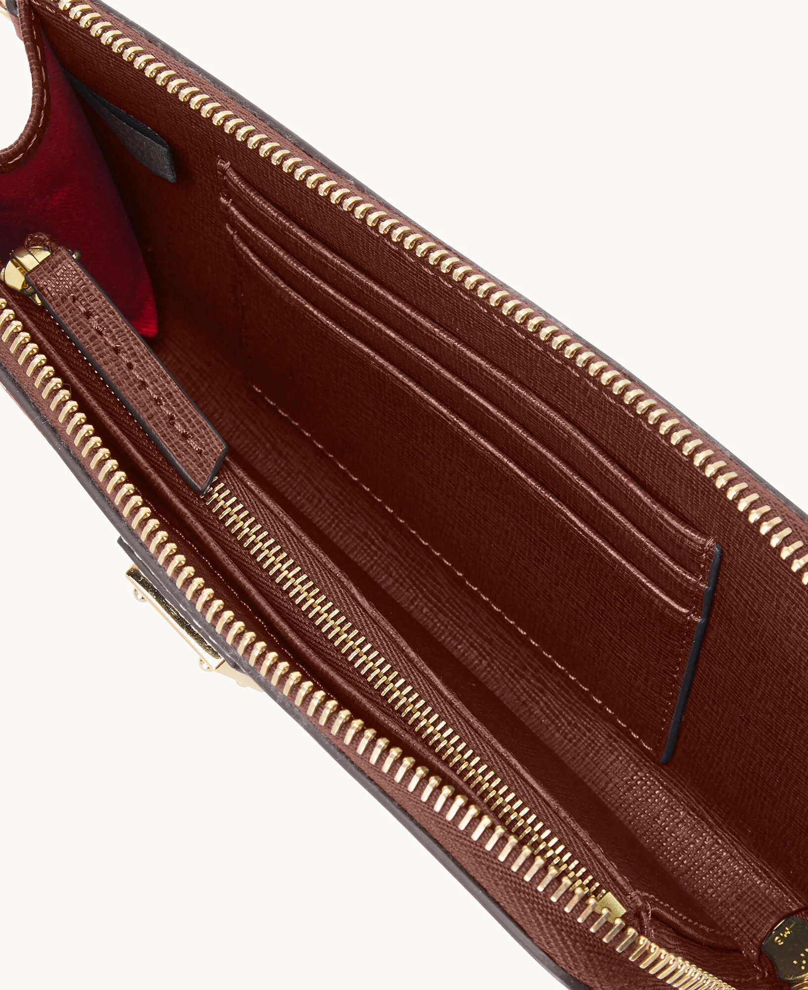 Saffiano Folded Zip Wristlet - Image 3