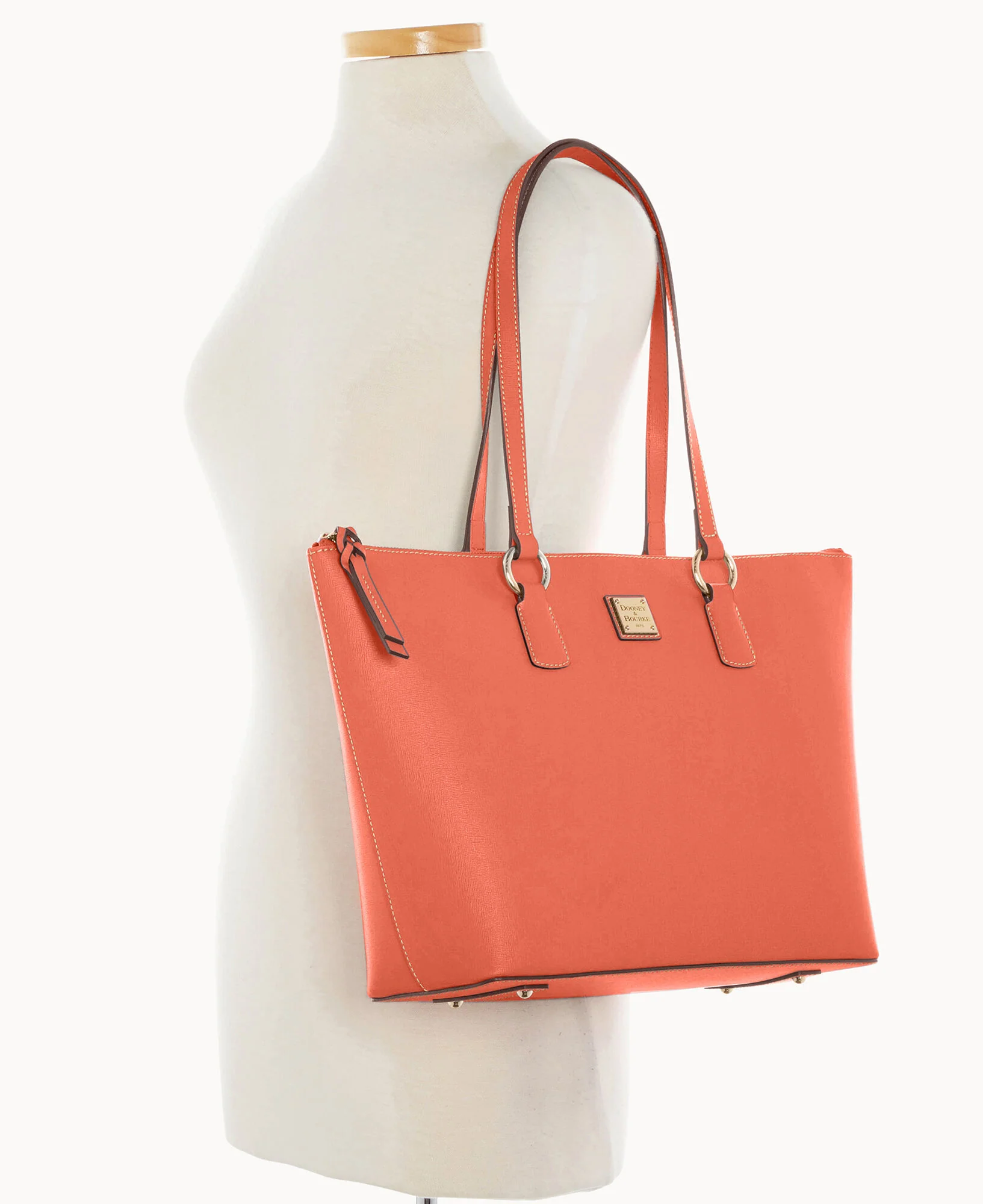 Saffiano Wren Zip Tote - Image 15