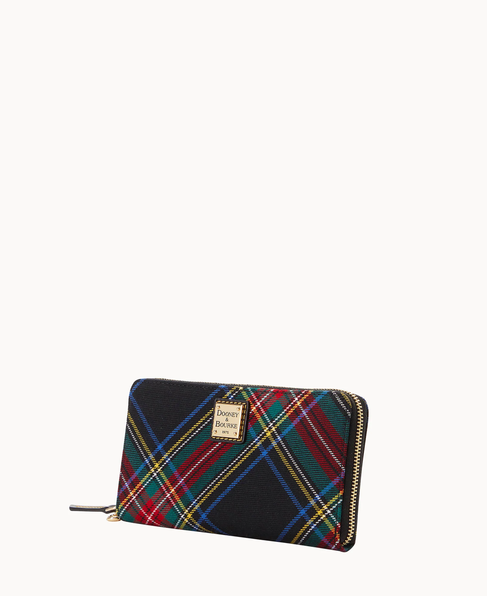 Tartan Large Zip Around Wristlet Crossbody - Image 11